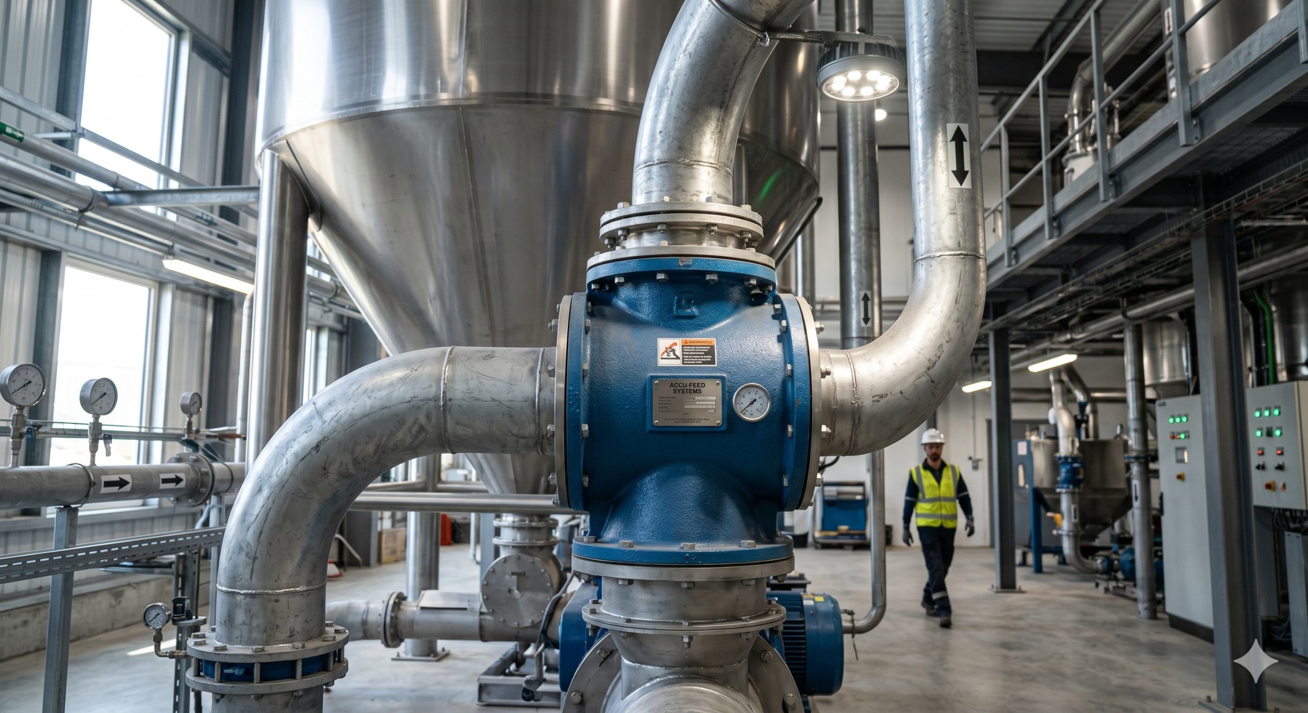Heavy-Duty Rotary Valve, Doebritz Airlock Feeder, Cast Iron / ATEX Certified / Minimal Air Leakage scenario 1