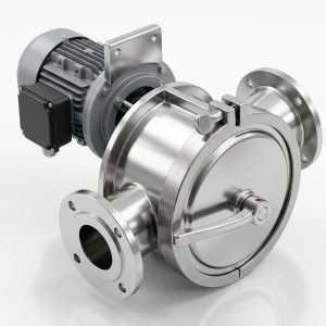 Sanitary Quick-Cleaning Rotary Valve, Doebritz Airlock, 316L Stainless / CIP / ATEX