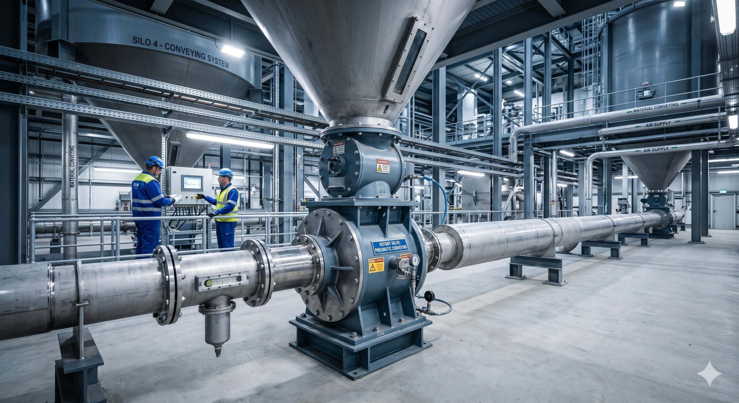 Blow-Through Rotary Valve, Doebritz Airlock, High-Pressure Conveying / ATEX Certified scenario 1