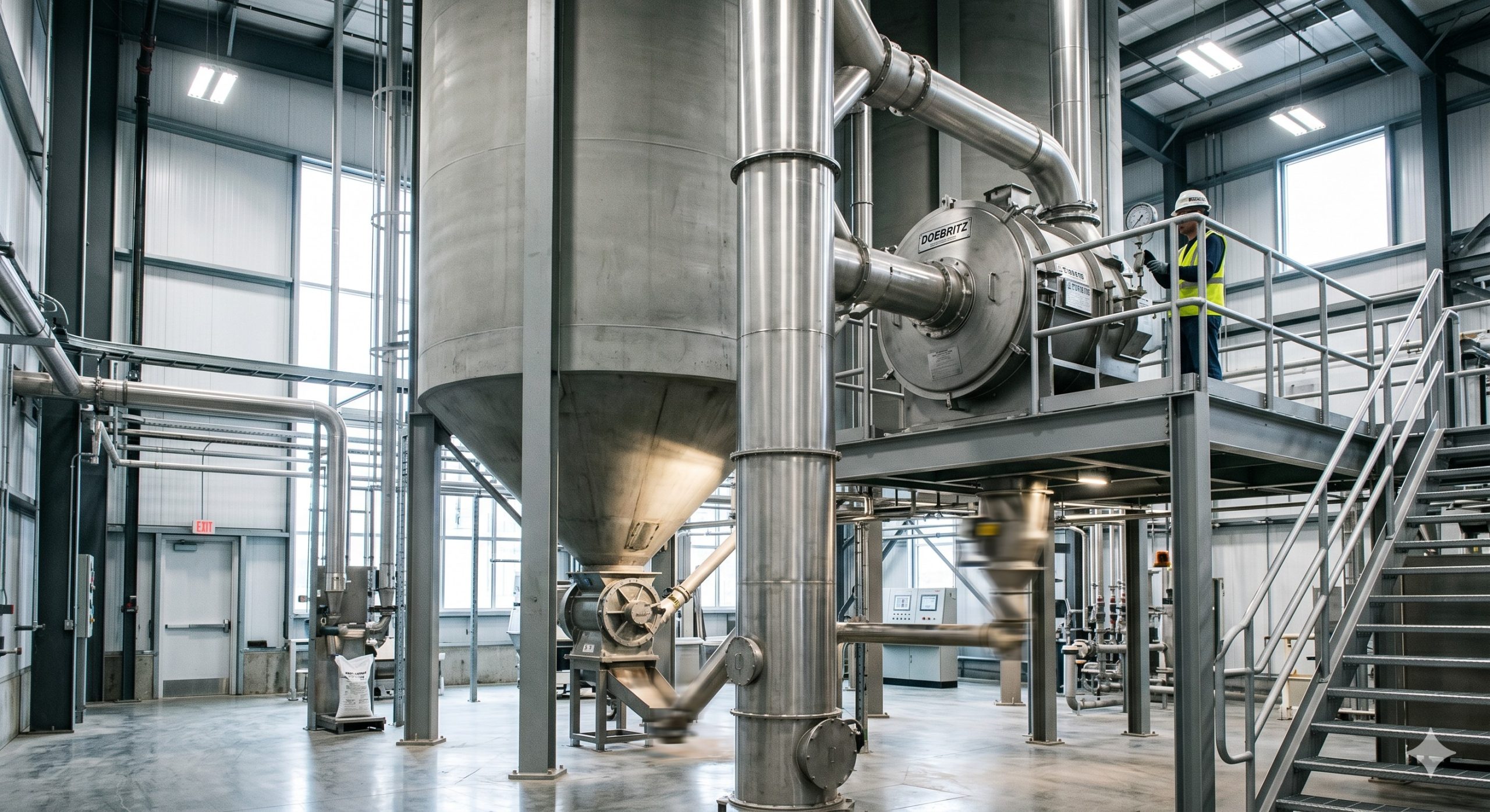 Tumbler Screen Sifter, Doebritz Separator, High-Capacity / ATEX Certified scenario 1