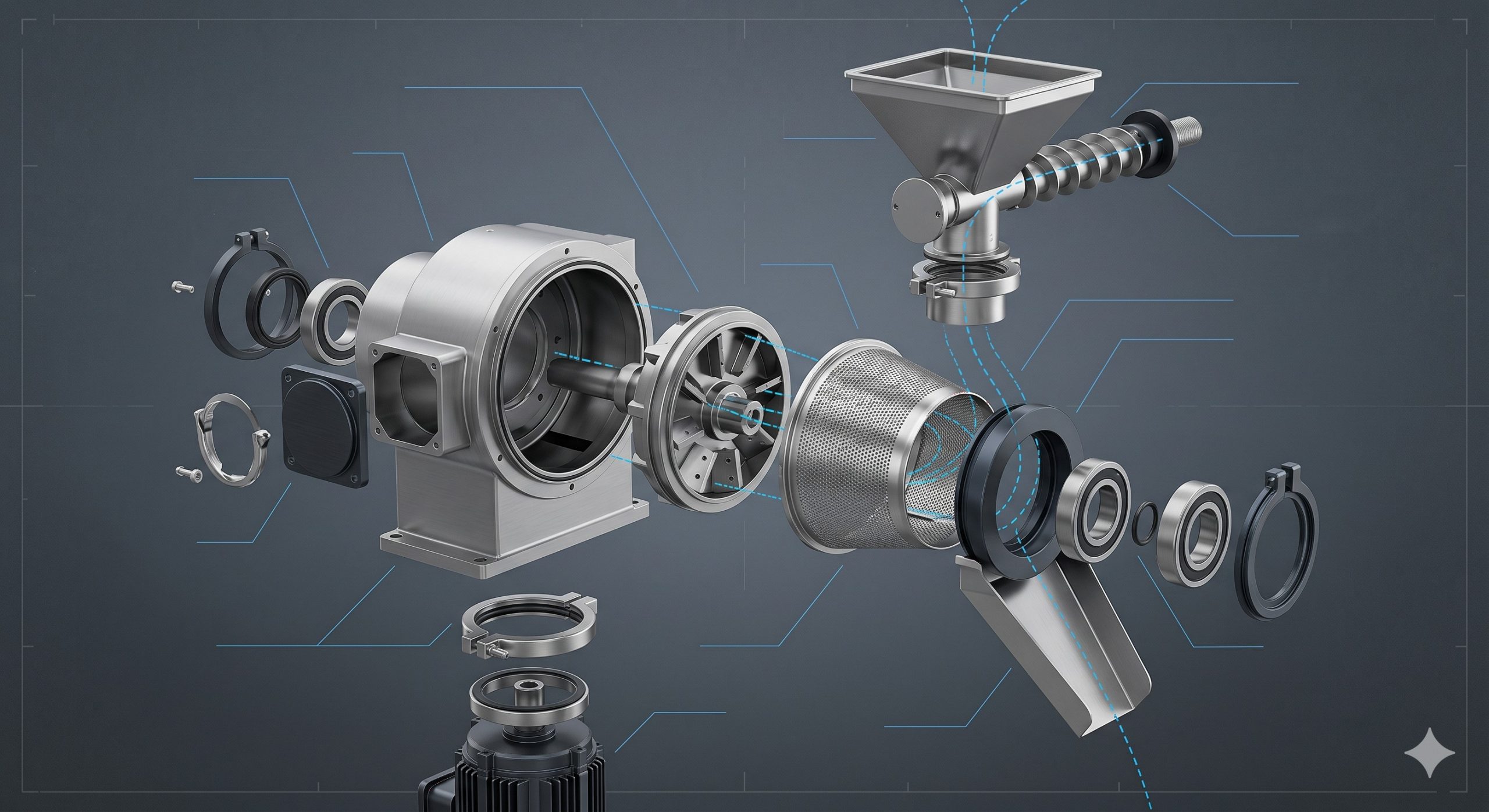 Cone Mill Machine, Doebritz Industrial Milling, Sanitary Design / ATEX Explosion-Proof scenario 2