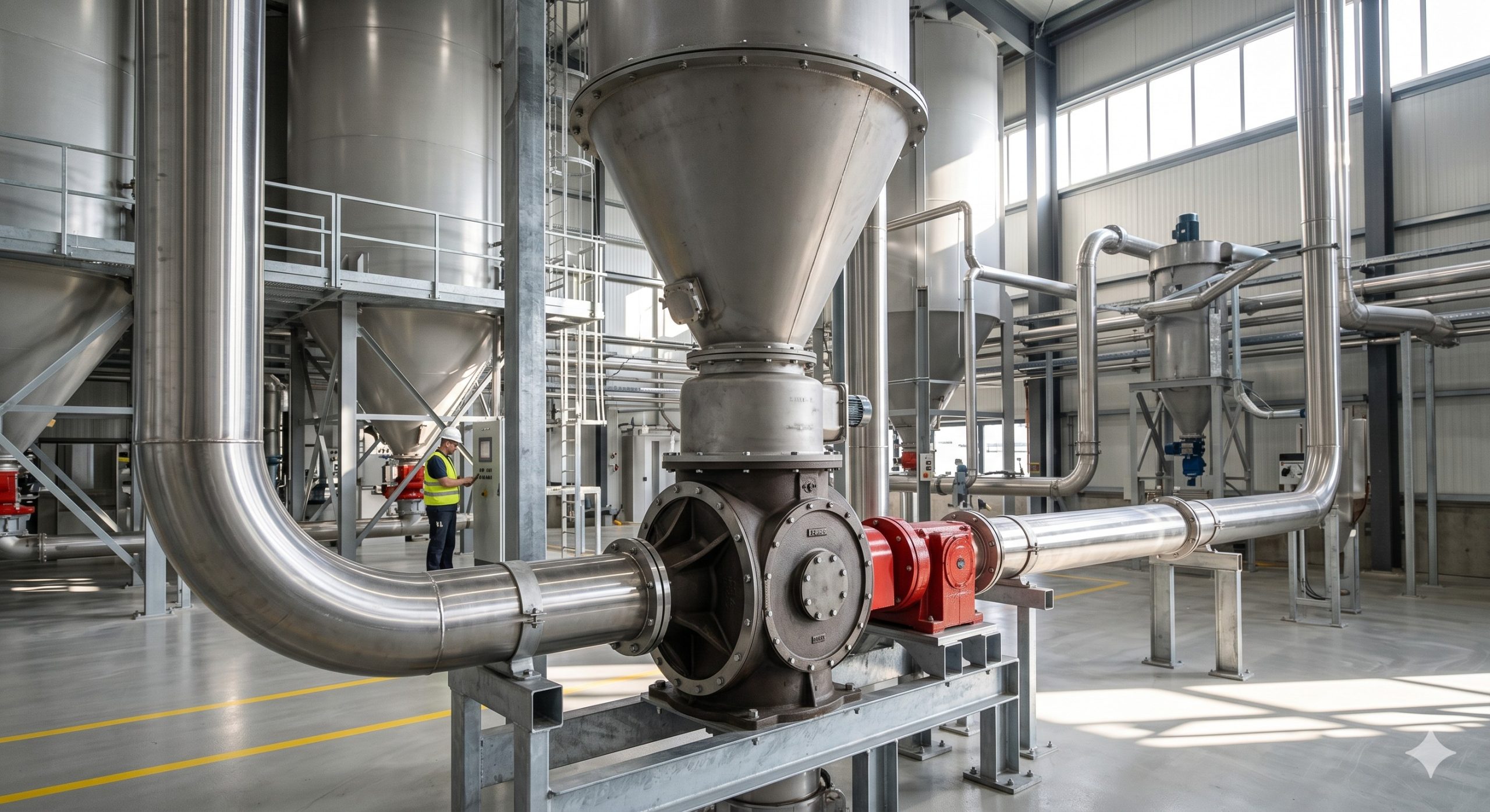 Heavy-Duty Rotary Airlock Valve, Doebritz Industrial Feeder, 40 m³/h / ATEX Certified scenario 1