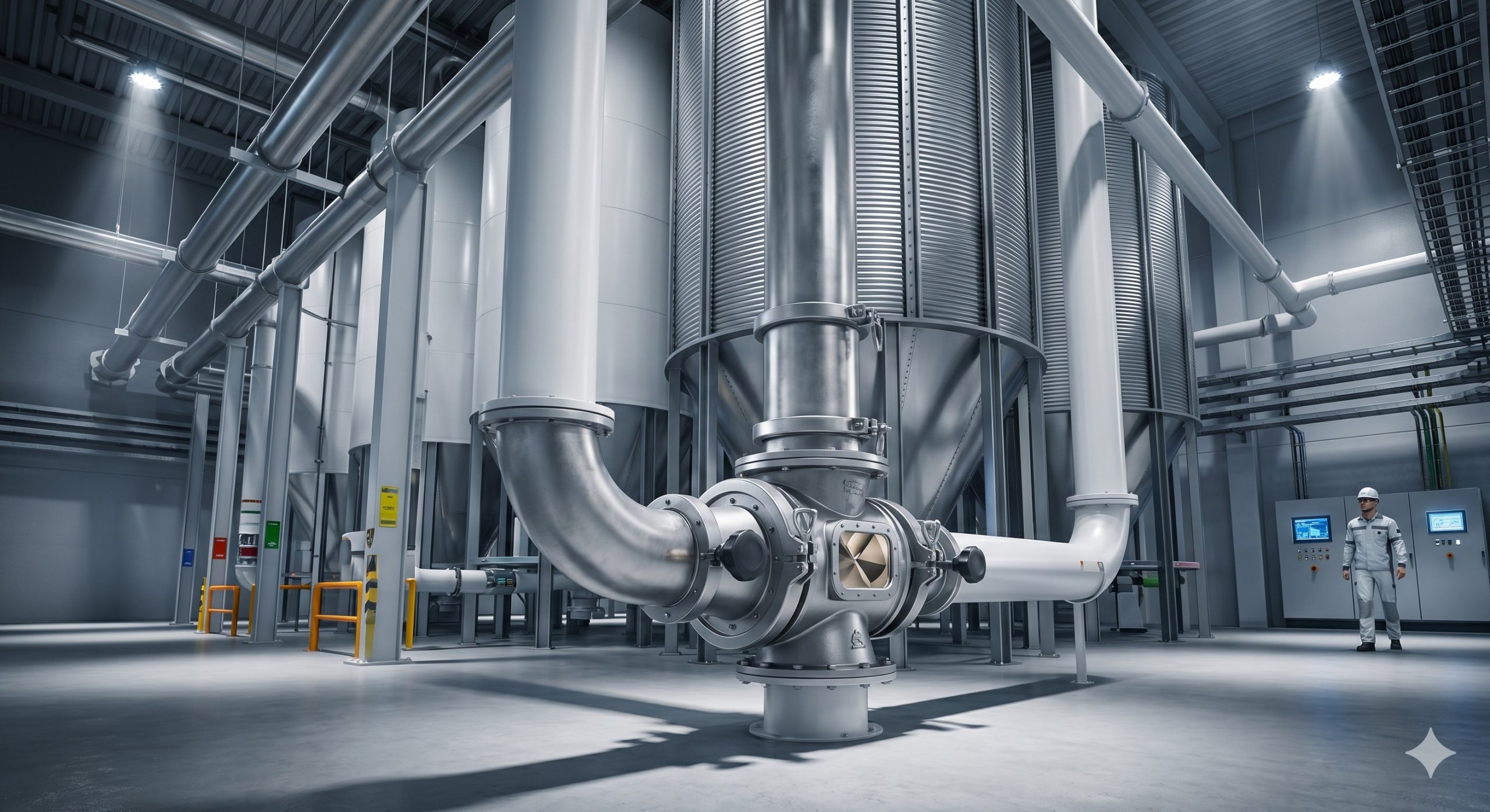 Easy-clean Rotary Valve, Doebritz Airlock, ATEX Certified / Minimal Air Leakage scenario 1