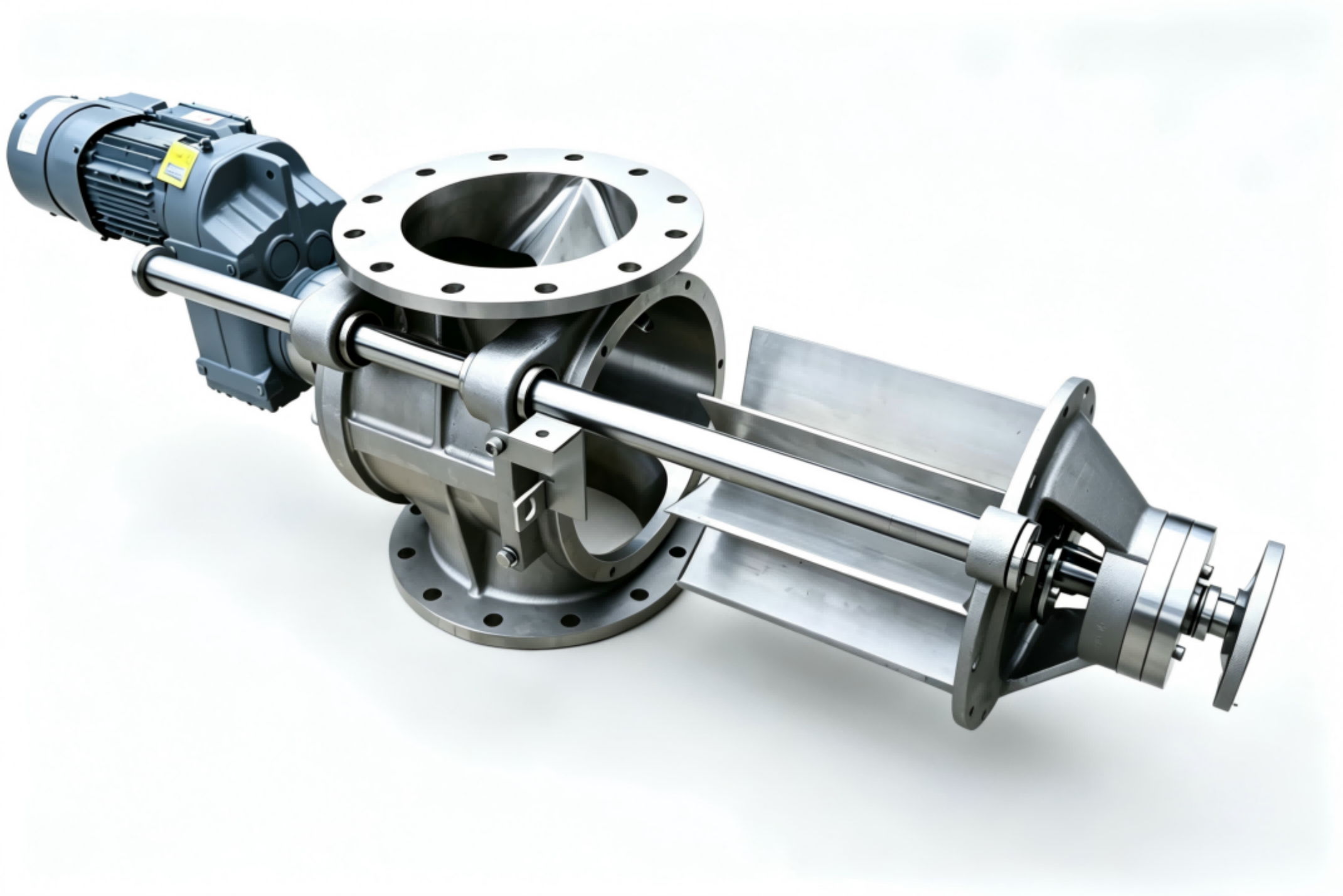 Doebritz Food Grade Quick-Release Rotary Airlock, Stainless Steel 316L / <20 ppm Leakage, ATEX Certified