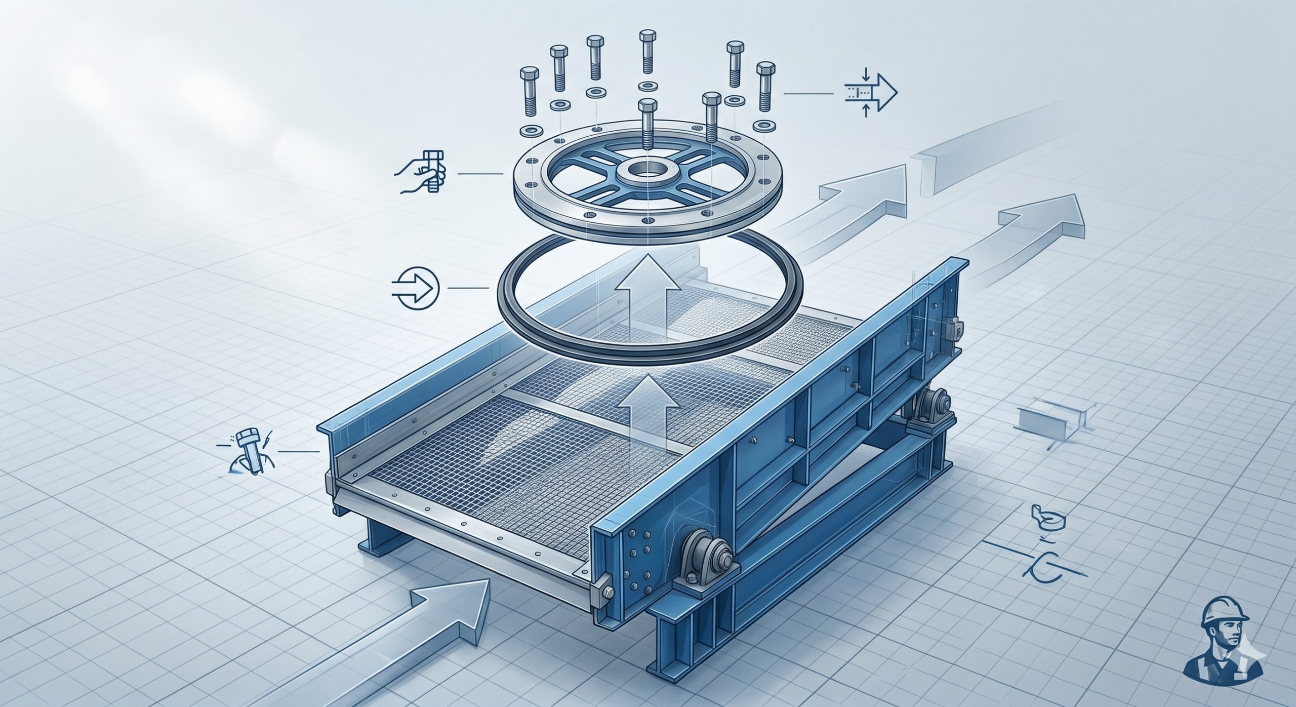 Doebritz Clamp Ring for Screen: Precision-Machined Retainer | ATEX-Ready Screen Changeover scenario 2