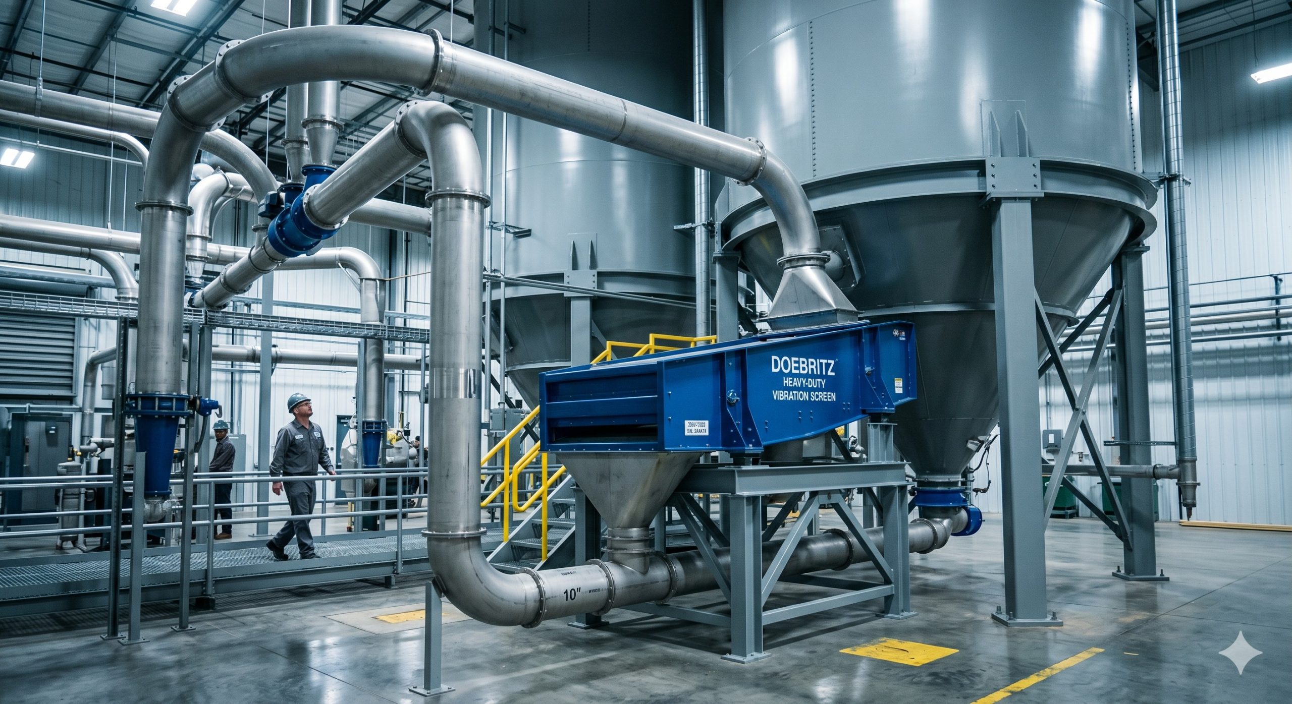 Heavy-Duty Vibration Screen, Doebritz Industrial Sieving, High-Capacity / ATEX Certified scenario 1