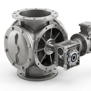 Side-entry Rotary Valve, Doebritz Heavy-Duty Airlock, Cast Iron / ATEX Certified for Explosive Dusts