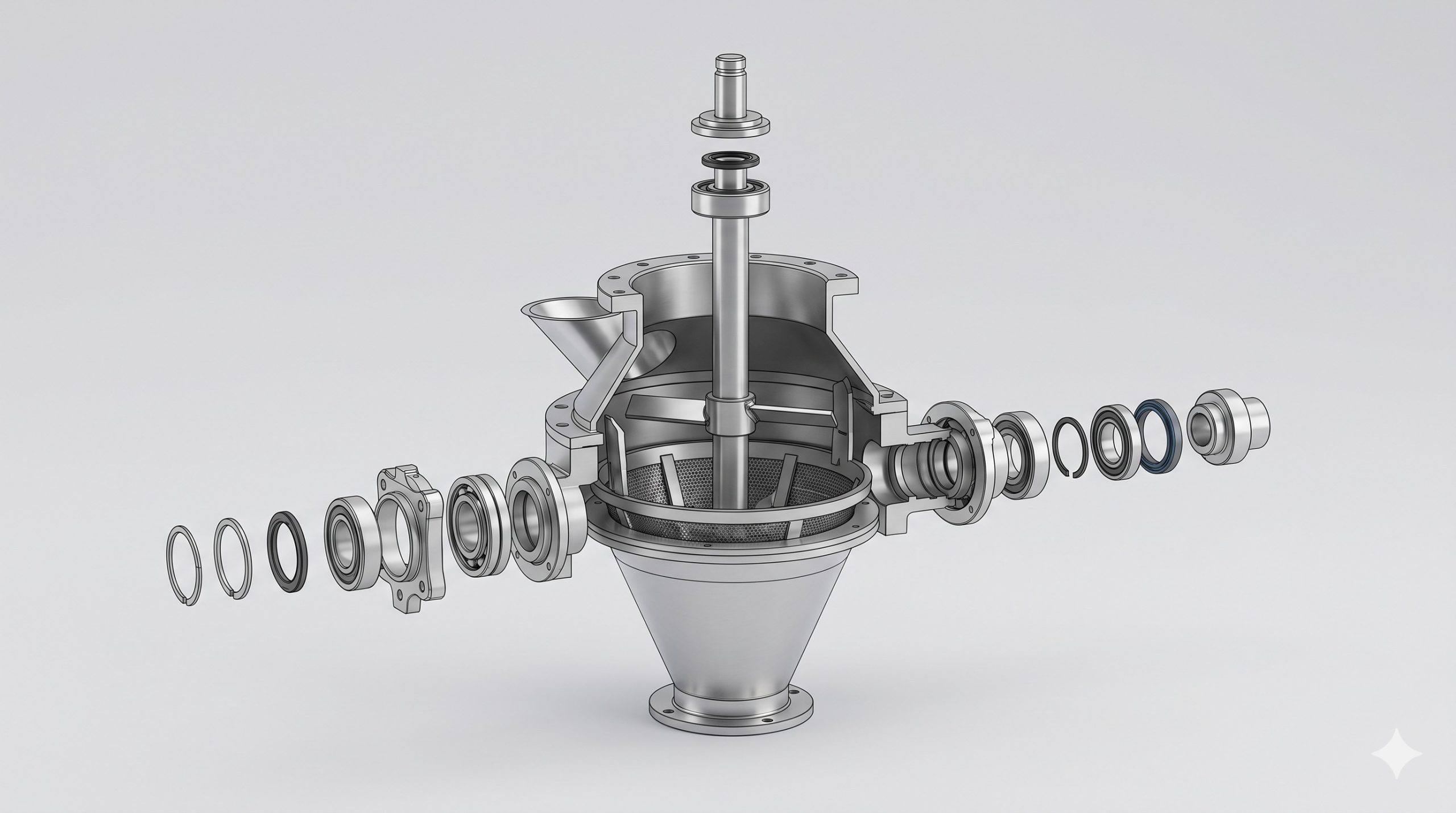 ATEX Zone 20/21 Compliant Valve: Doebritz Stainless Steel Cone Mill | Certified Explosion Safety for Industrial Milling - Image 3
