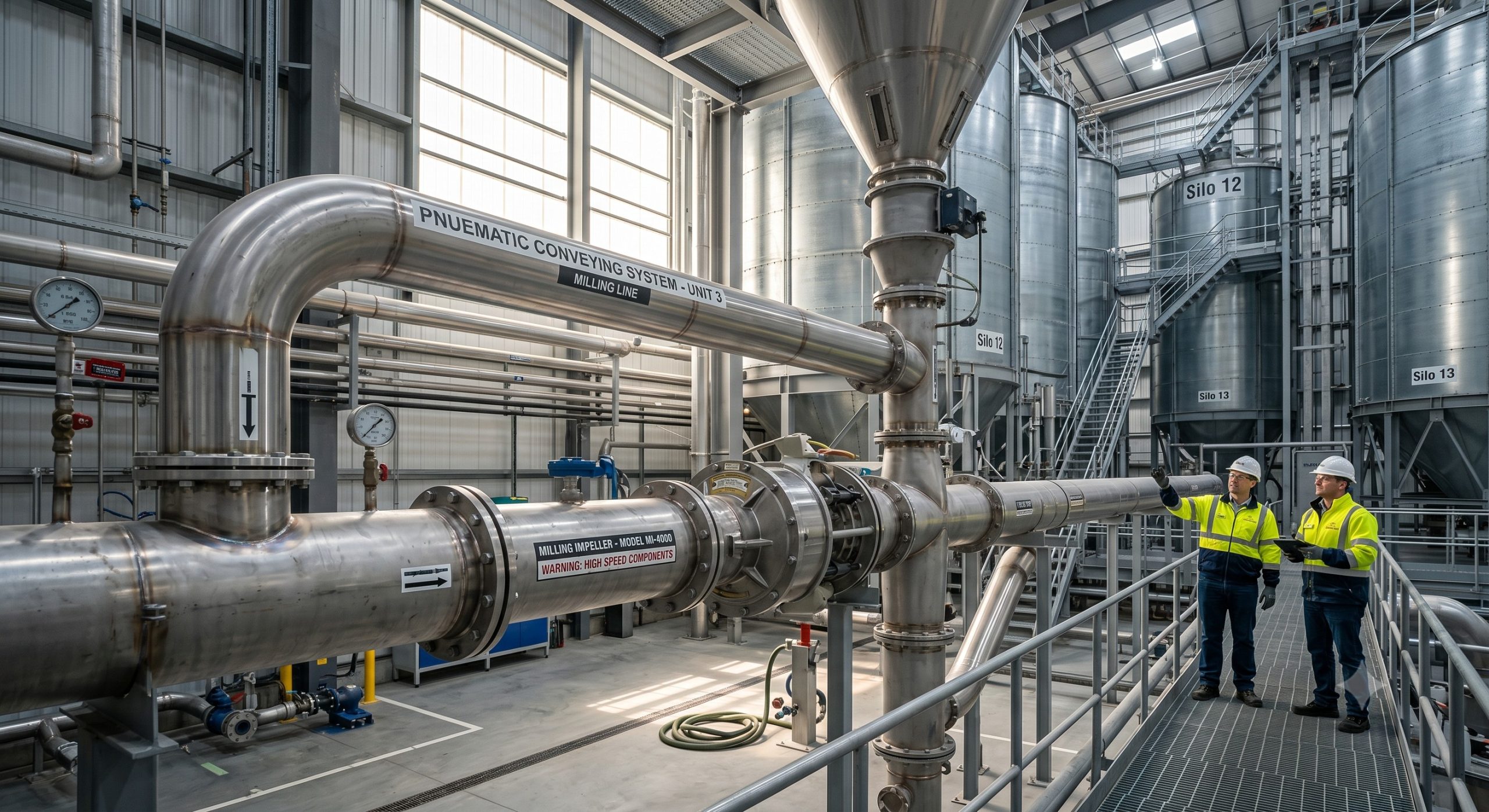 Doebritz Milling Impeller Rotary Valve: Cast Iron / Stainless Steel - Minimal Air Leakage & ATEX Zone 20/21 scenario 1