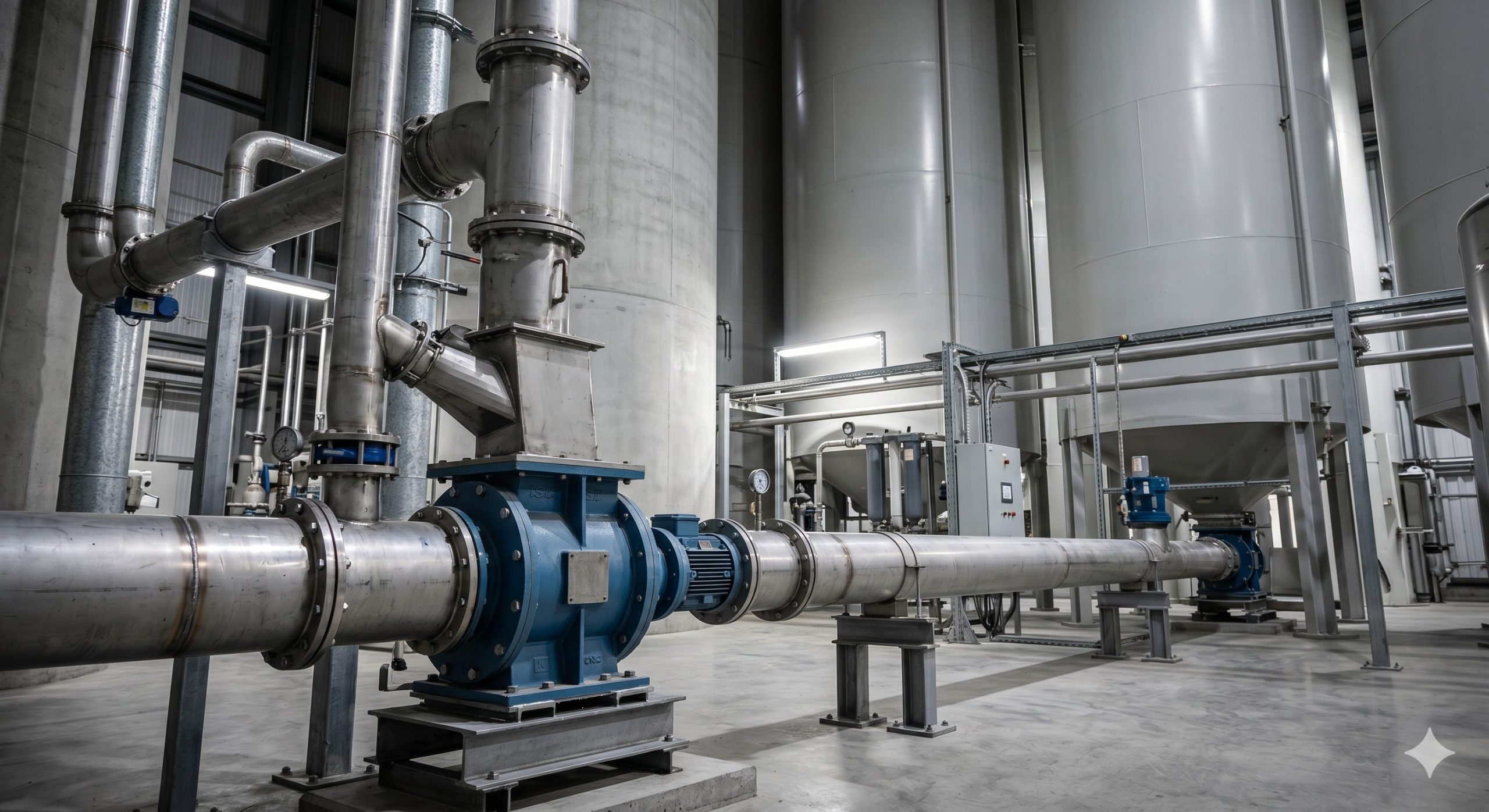 Offset Inlet Rotary Valve, Doebritz Heavy-Duty Airlock, ATEX Certified / CNC-Machined Rotor scenario 1