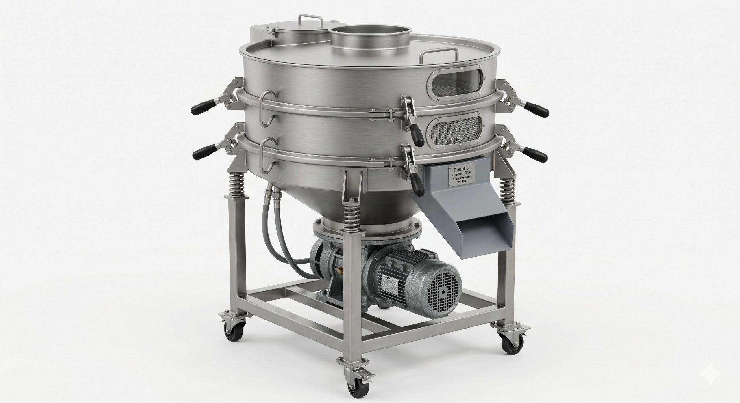 Customizable OEM Industrial Valve: Doebritz Fine Mesh Vibration Sifter | Direct Gearmotor Options & ATEX Compliance