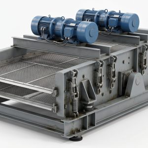 Carbon Steel Vibrating Screen, Doebritz Vibratory Sifter, High-Capacity 1200 x 3000mm / ATEX Certified