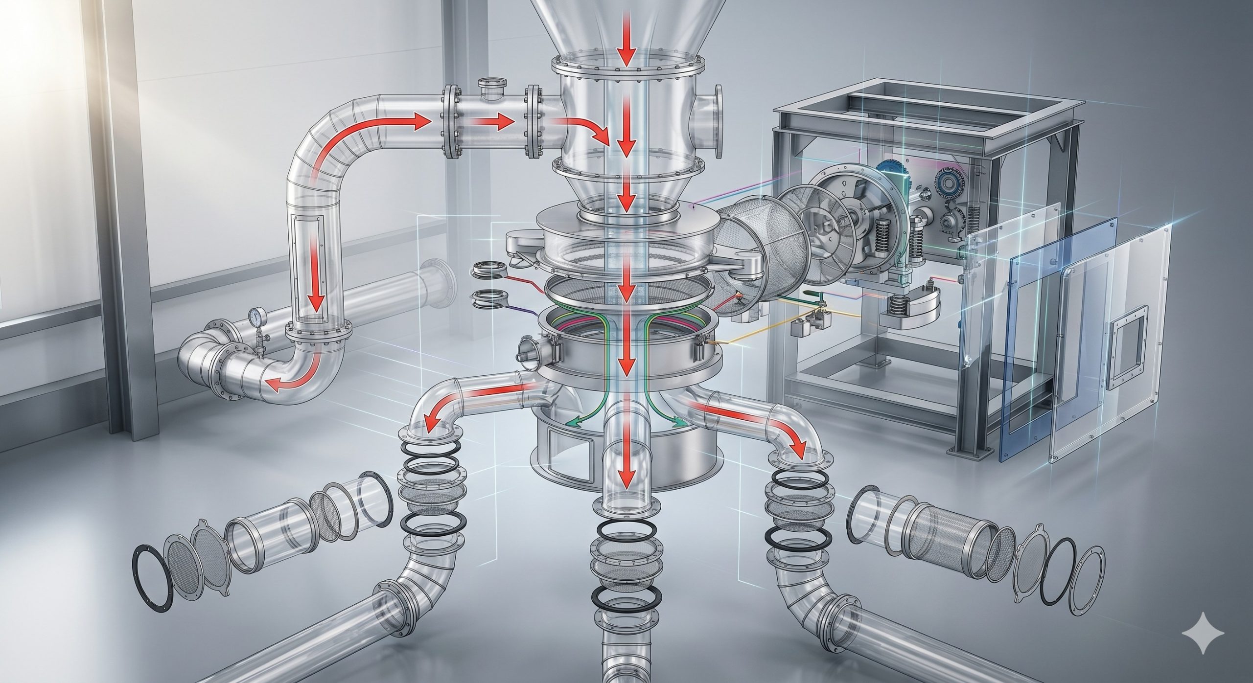 Customizable OEM Industrial Valve: Doebritz Fine Mesh Vibration Sifter | Direct Gearmotor Options & ATEX Compliance scenario 2