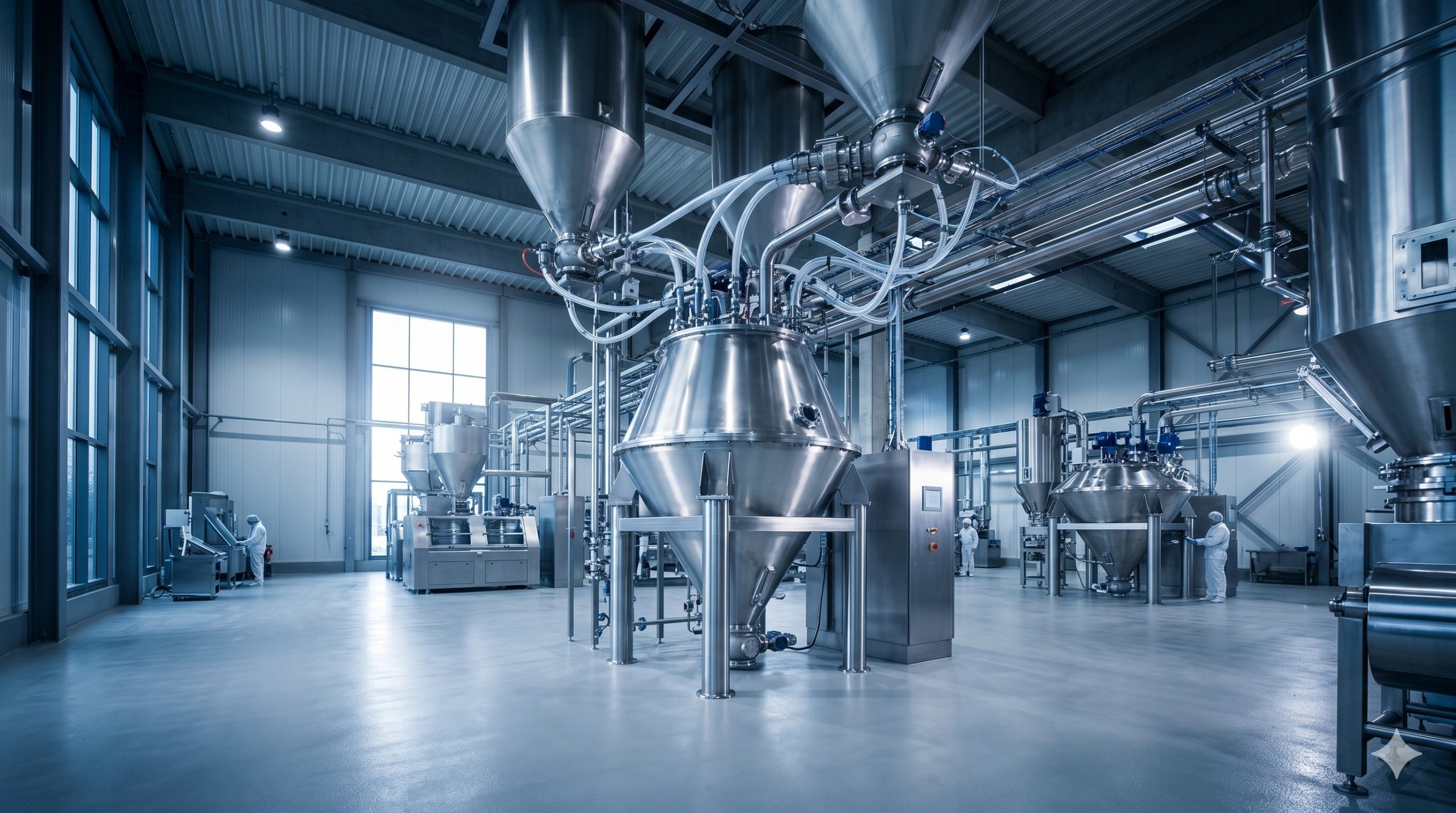 Conical Screw Mixer, Doebritz Industrial Mixer, 304 Stainless Steel / ATEX Certified scenario 1