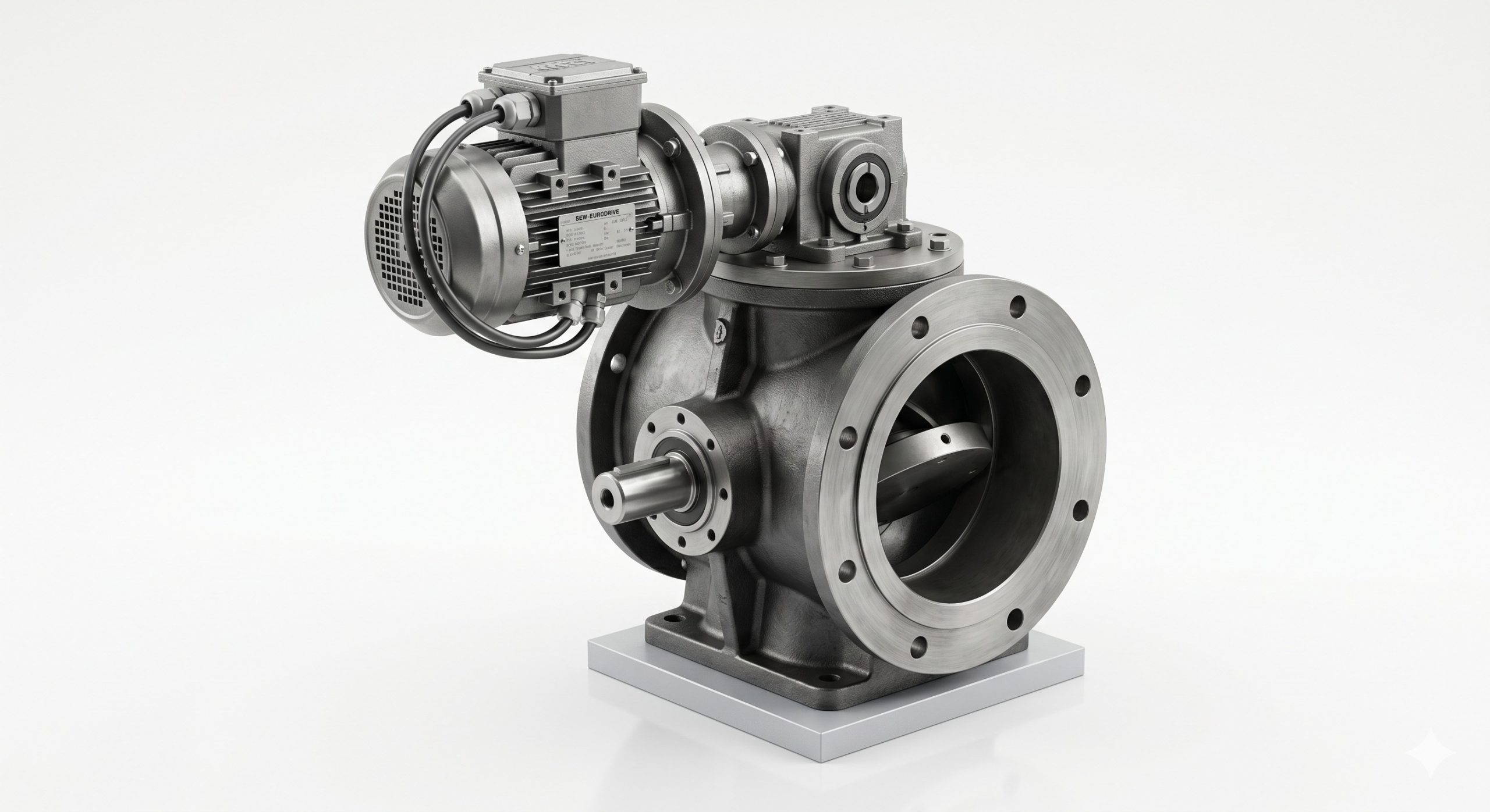 Power Plant Rotary Valve, Doebritz Airlock, Cast Iron / ATEX Certified / Up to 1000 TPH
