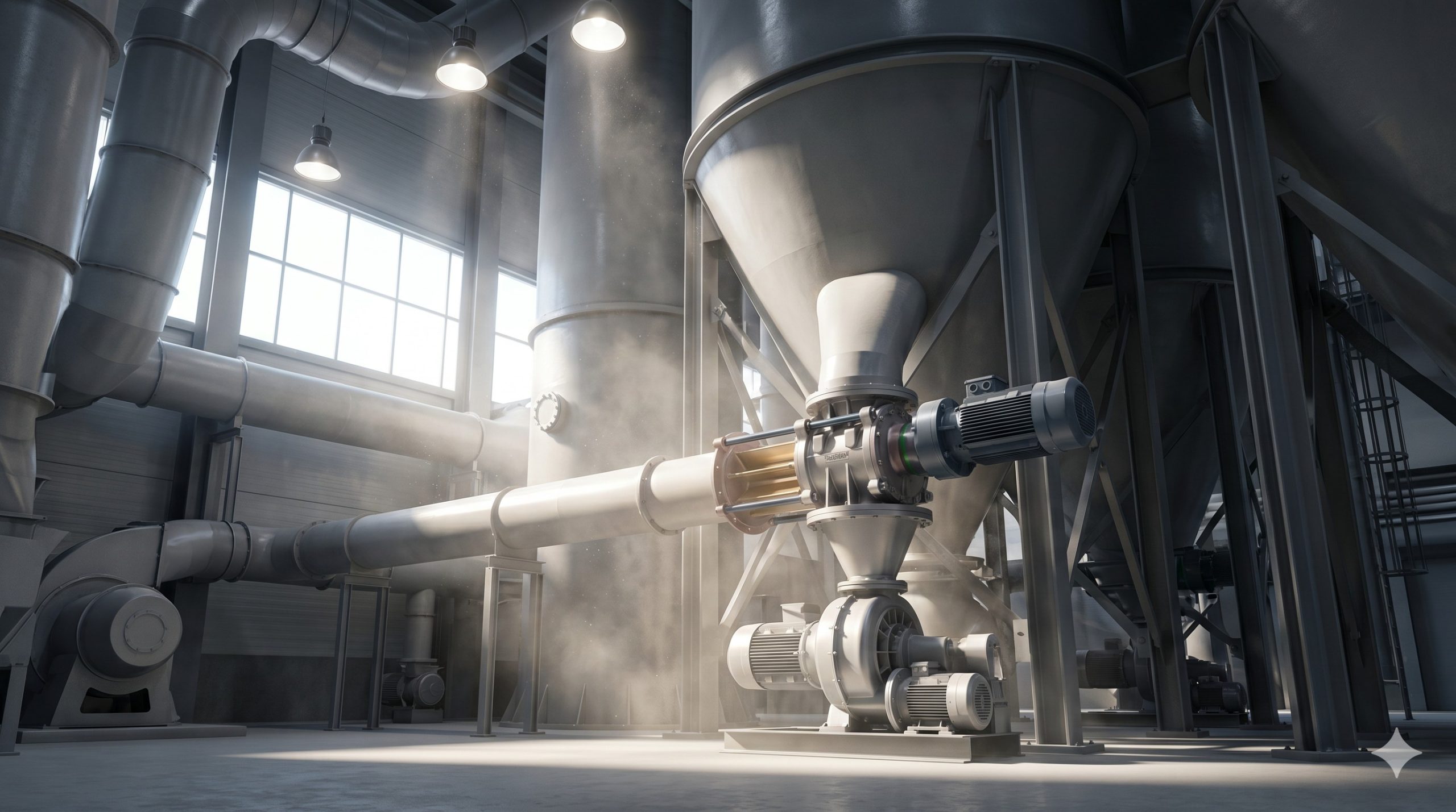 Doebritz Direct-drive Rotary Valve: Cast Iron / Stainless Steel - Minimal Air Leakage scenario 1