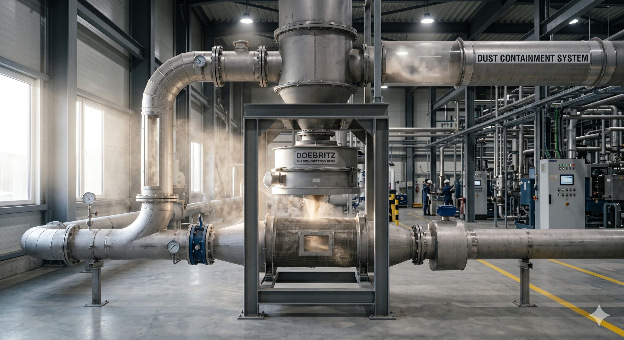 Customizable OEM Industrial Valve: Doebritz Fine Mesh Vibration Sifter | Direct Gearmotor Options & ATEX Compliance scenario 1