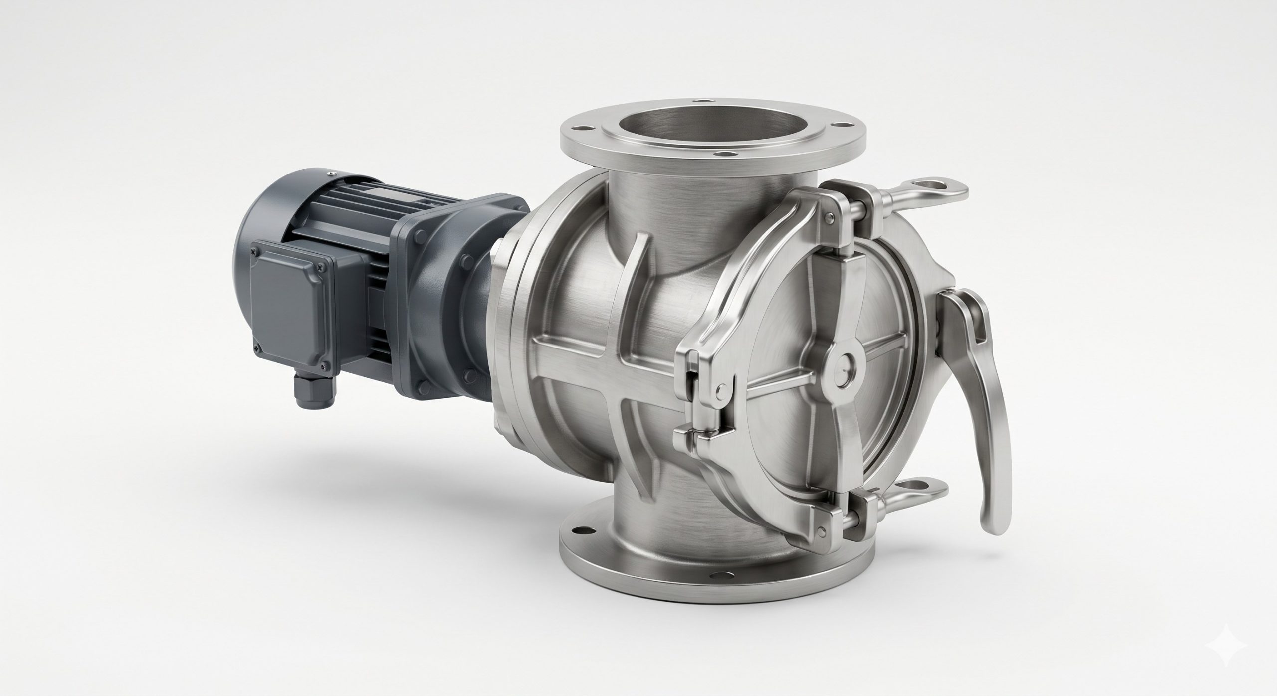 Quick-Clean Demountable Valve: Doebritz SUS304 Quick-release rotary valve | Sanitary Processing Standard with ATEX Zone 20/21