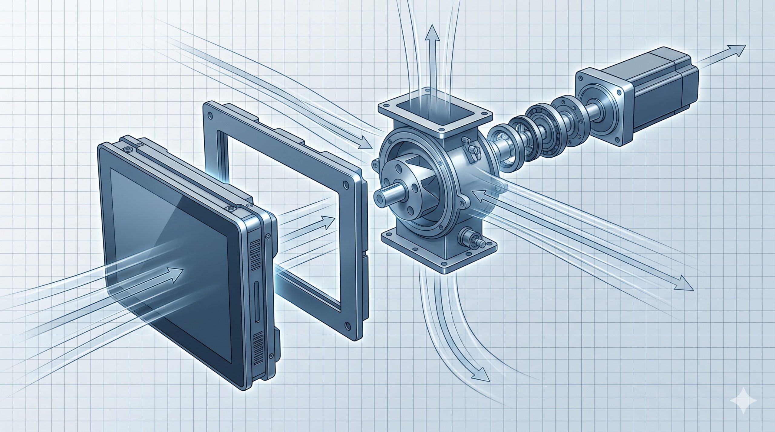 Manufacturer Supply: Doebritz Control Touch Screen | Heavy-Duty Rotary Airlock Valve - ATEX Certified, CNC-Machined Clearances scenario 2