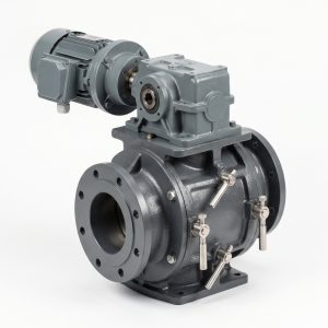 Quick-Clean Demountable Valve: Doebritz Carbon steel painted Quick-release rotary valve | Sanitary Processing Standard