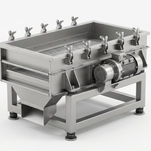 Single-deck Vibration Sifter, Doebritz Screening Classifier, Stainless Steel 304 / 2-100 Mesh / ATEX Certified