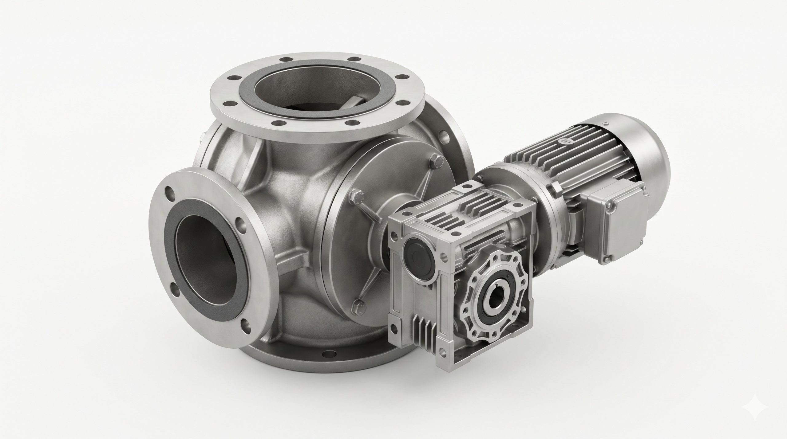 Doebritz Direct-drive Rotary Valve: Cast Iron / Stainless Steel - Minimal Air Leakage