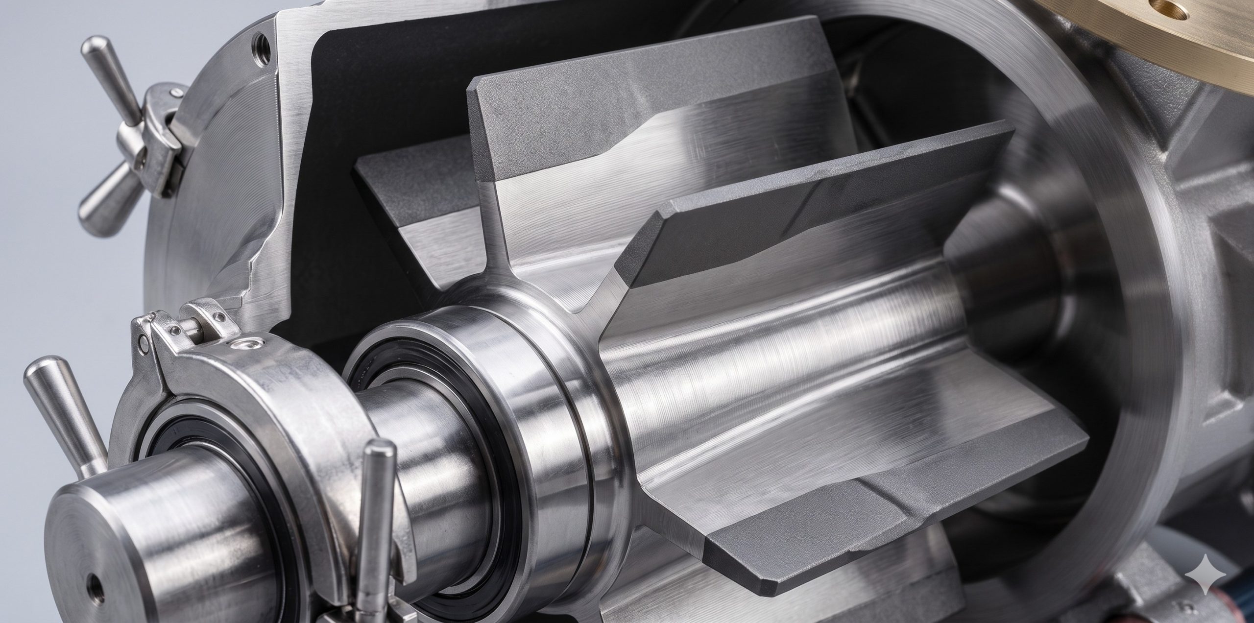ATEX Zone 20/21 Compliant Valve: Doebritz Stainless Steel with Tungsten Carbide Coating Quick-release Rotary Valve | Certified Explosion Safety & 0.1-0.2mm Clearance - Image 2