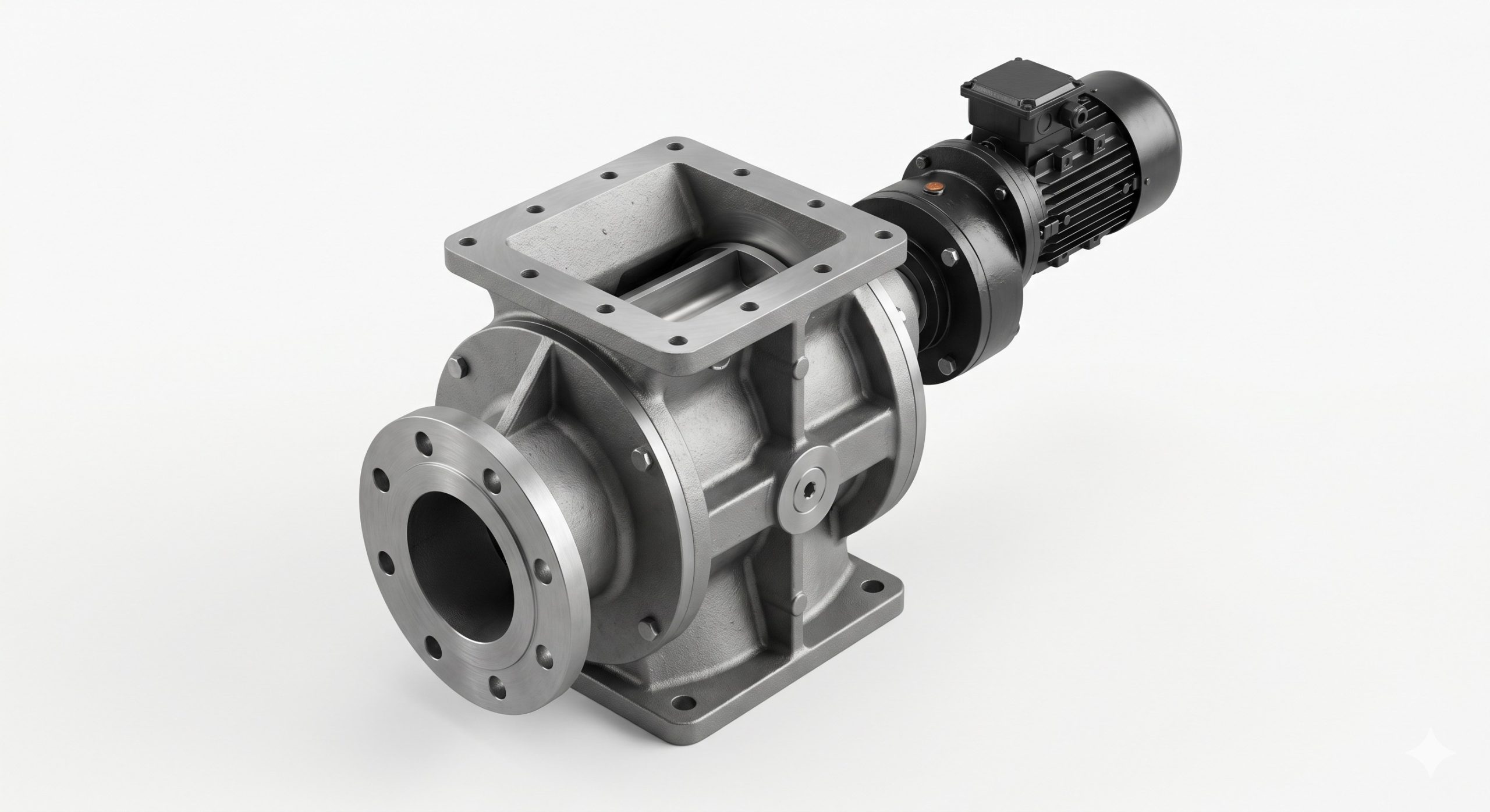 Doebritz Biomass Rotary Valve, Heavy-Duty Airlock Feeder, ATEX Certified / 2.5 Bar Differential