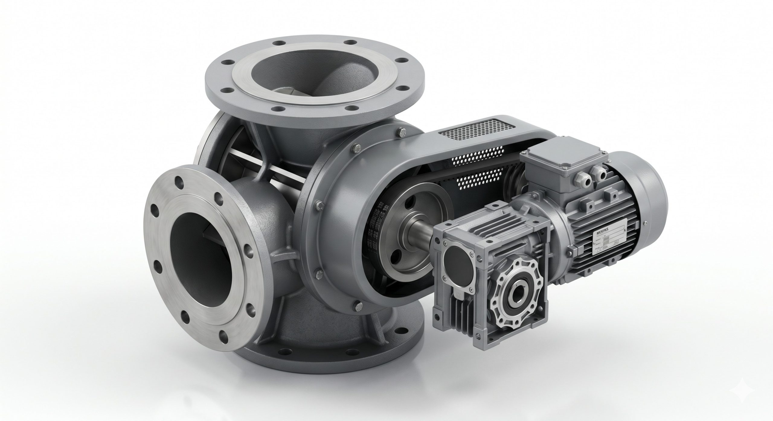 High Differential Pressure Valve: Doebritz Driving Belt Rotary Airlock | Tested <0.15 m³/h Air Leakage