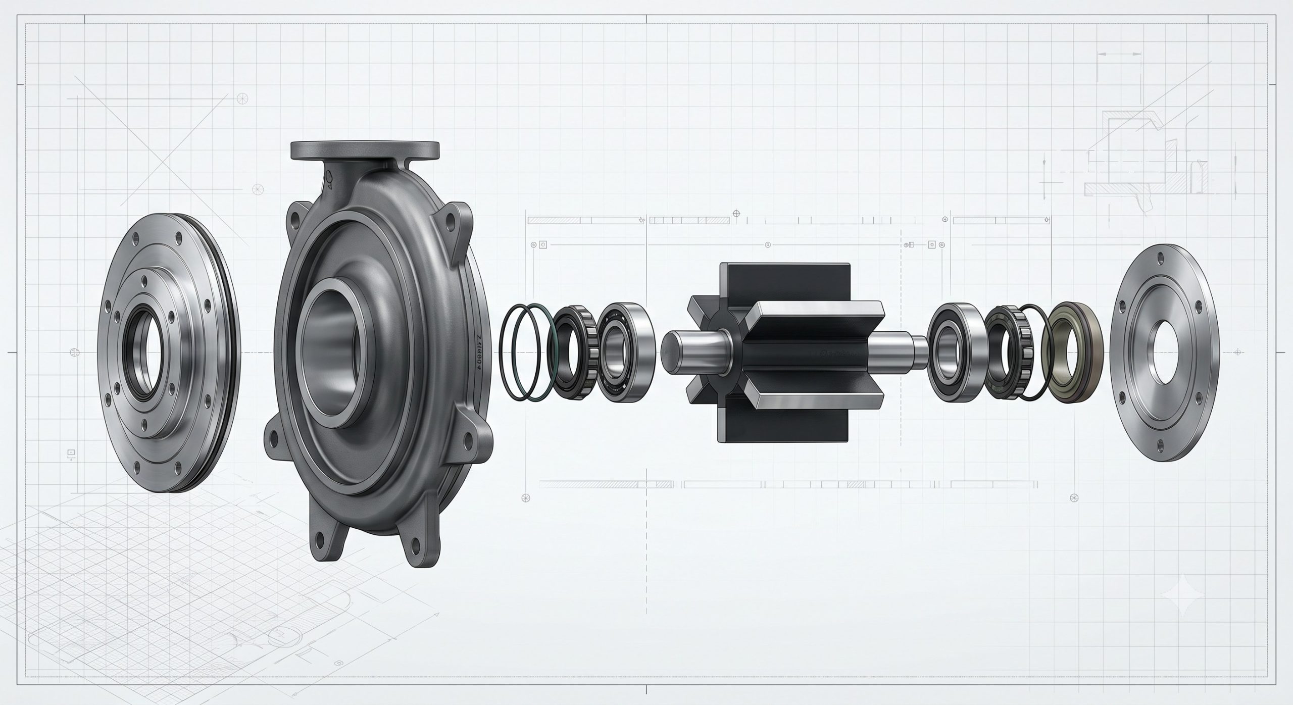 Doebritz Square Bar Impeller: Cast Iron / Stainless Steel - Minimal Air Leakage | Heavy-Duty Rotary Airlock scenario 2
