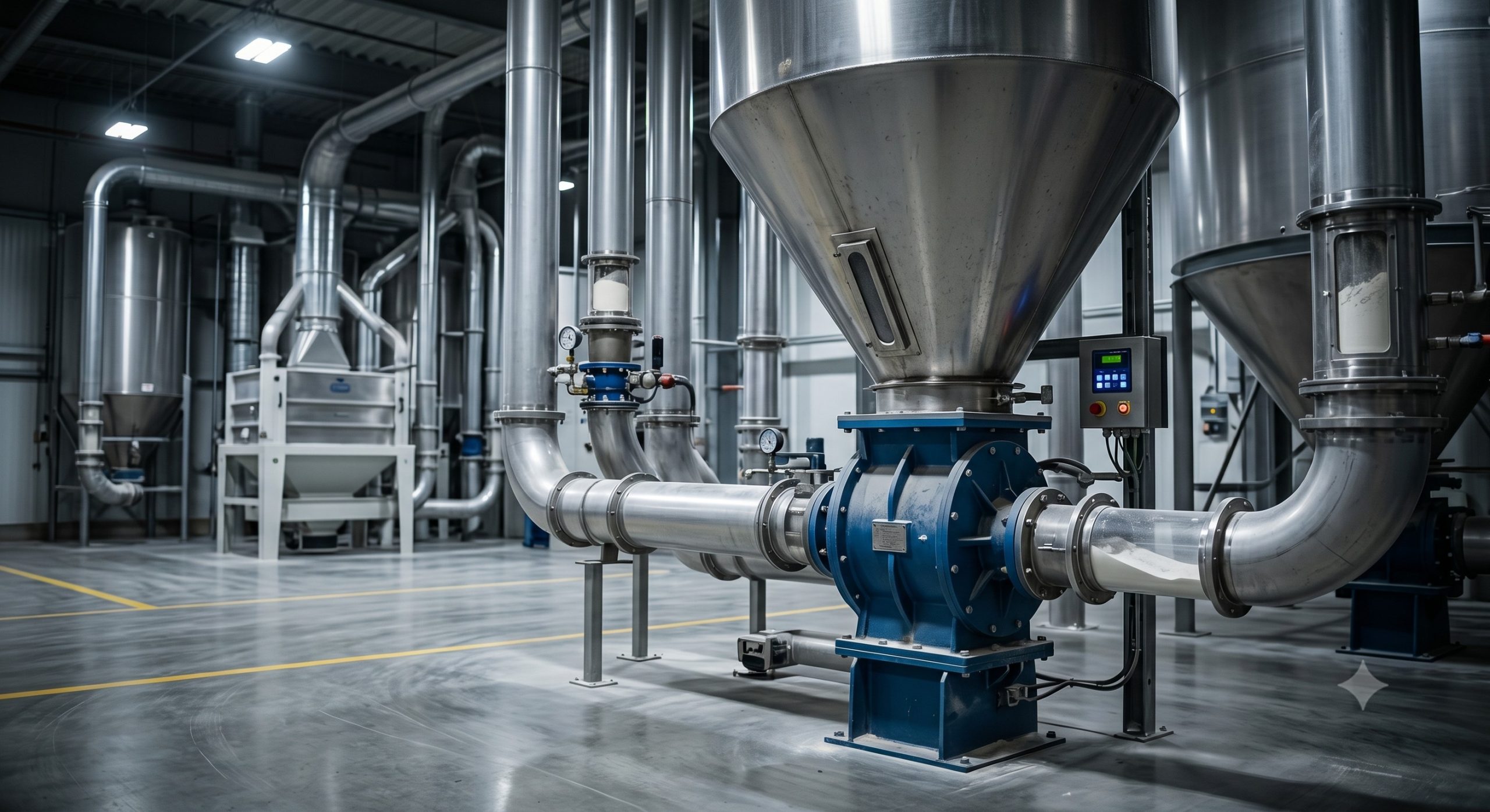 Manufacturer Supply: Doebritz Flour Airlock Feeder | Heavy-Duty Rotary Valve for Flour Mills & Pneumatic Conveying scenario 1