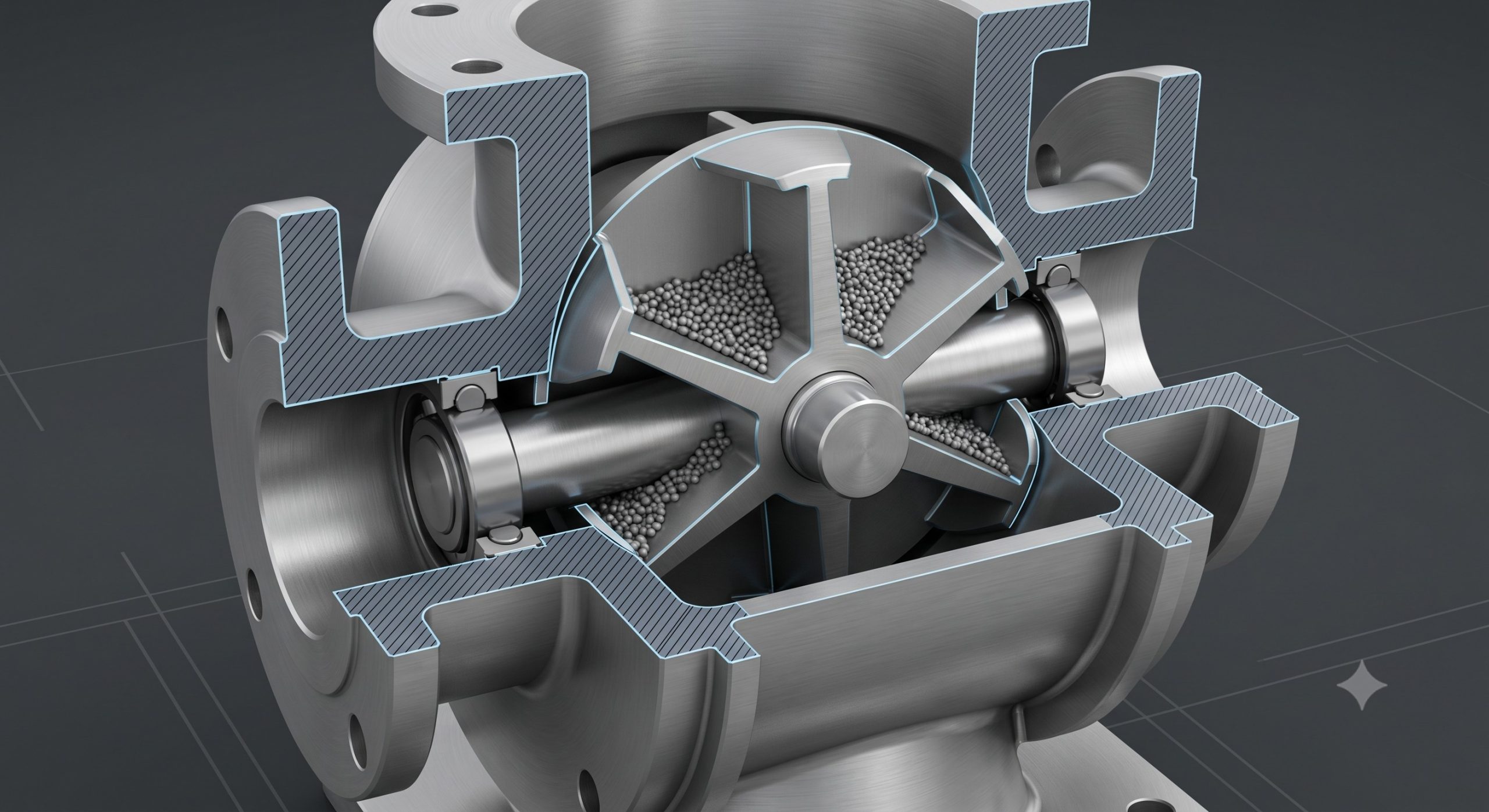 FDA Compliance in Material Handling: Quick-Clean and Demountable Coffee Quick-release airlock valve details