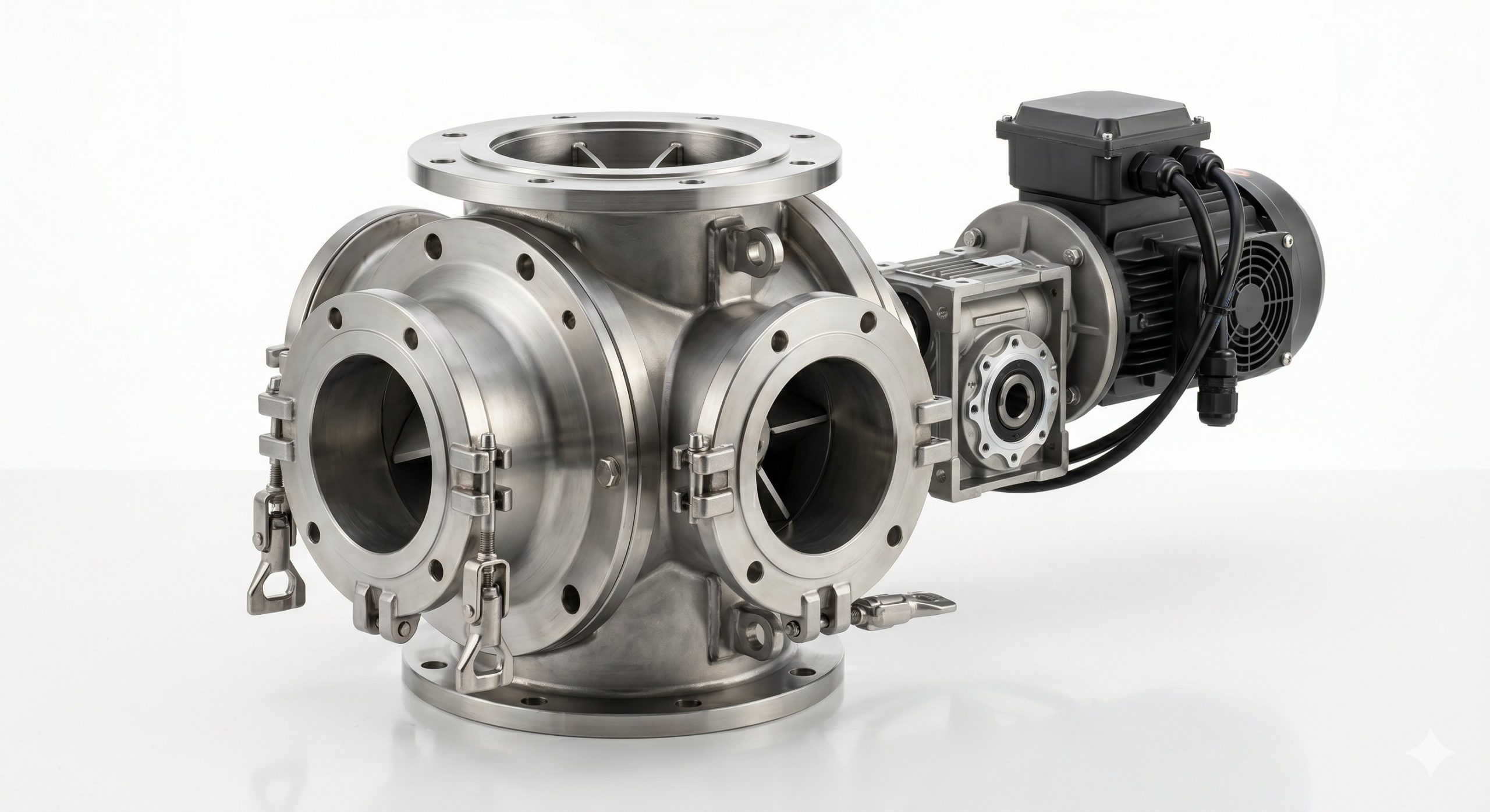 Sanitary ATEX Quick-Clean Valve: Doebritz SUS316L Airlock Feeder | Hygienic CIP/SIP Ready