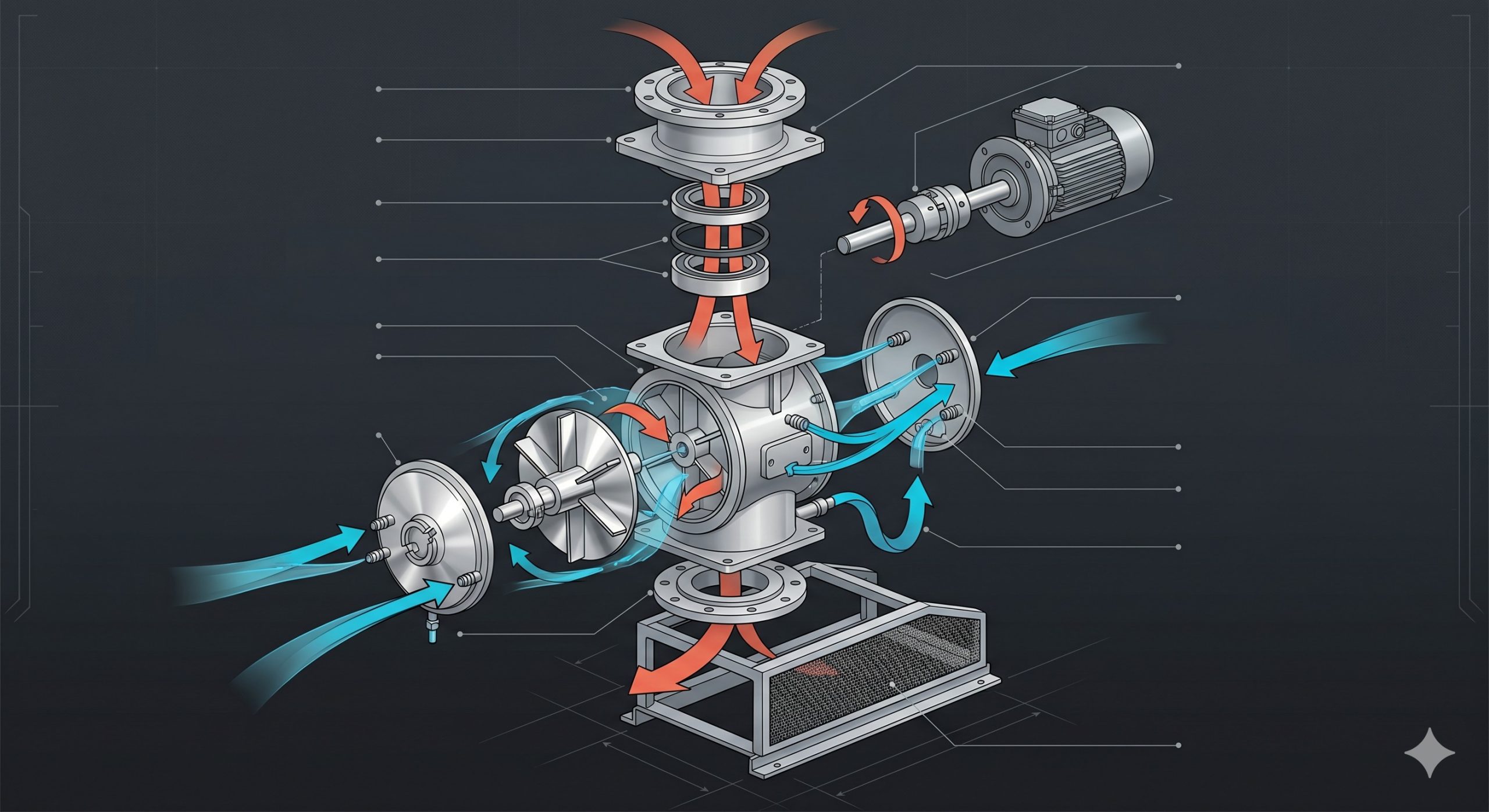 Quick-Clean Demountable Valve: Doebritz Whole/Skim Milk Powder Quick-release Airlock Valve | Sanitary Processing Standard scenario 2