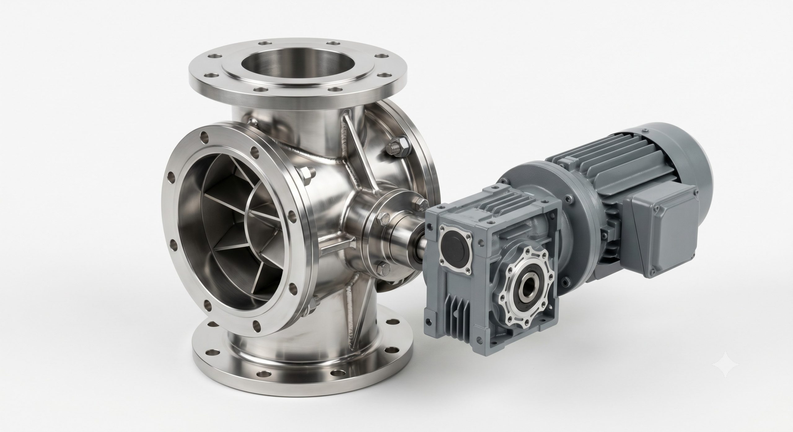 Doebritz Corn Flour Airlock Feeder: Cast Stainless Steel - Minimal Air Leakage (ATEX Ready)