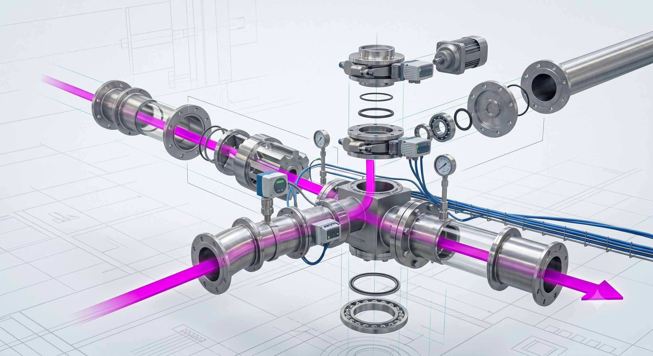 Quick-Clean Demountable Valve: Doebritz Soy Protein Powder Star Discharge Valve | Sanitary Processing Standard scenario 2