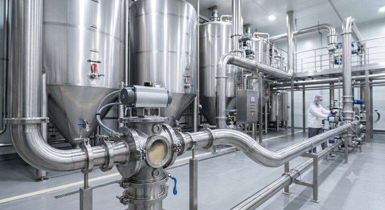 FDA Compliance in Material Handling: Quick-Clean and Demountable PE Quick-release airlock valve