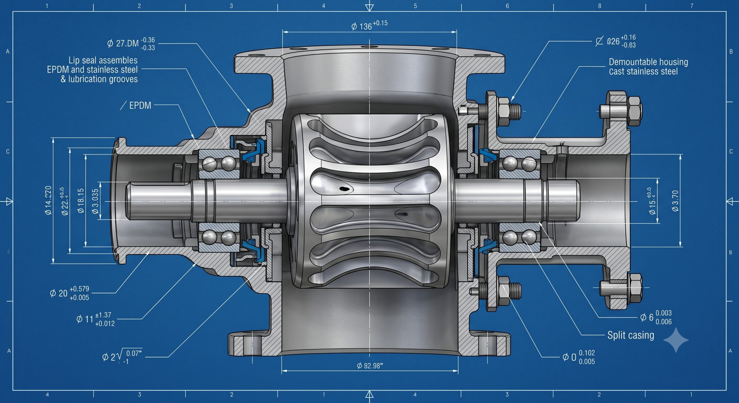FDA Compliance in Material Handling: Quick-Clean and Demountable Biscuits Airlock Feeder details