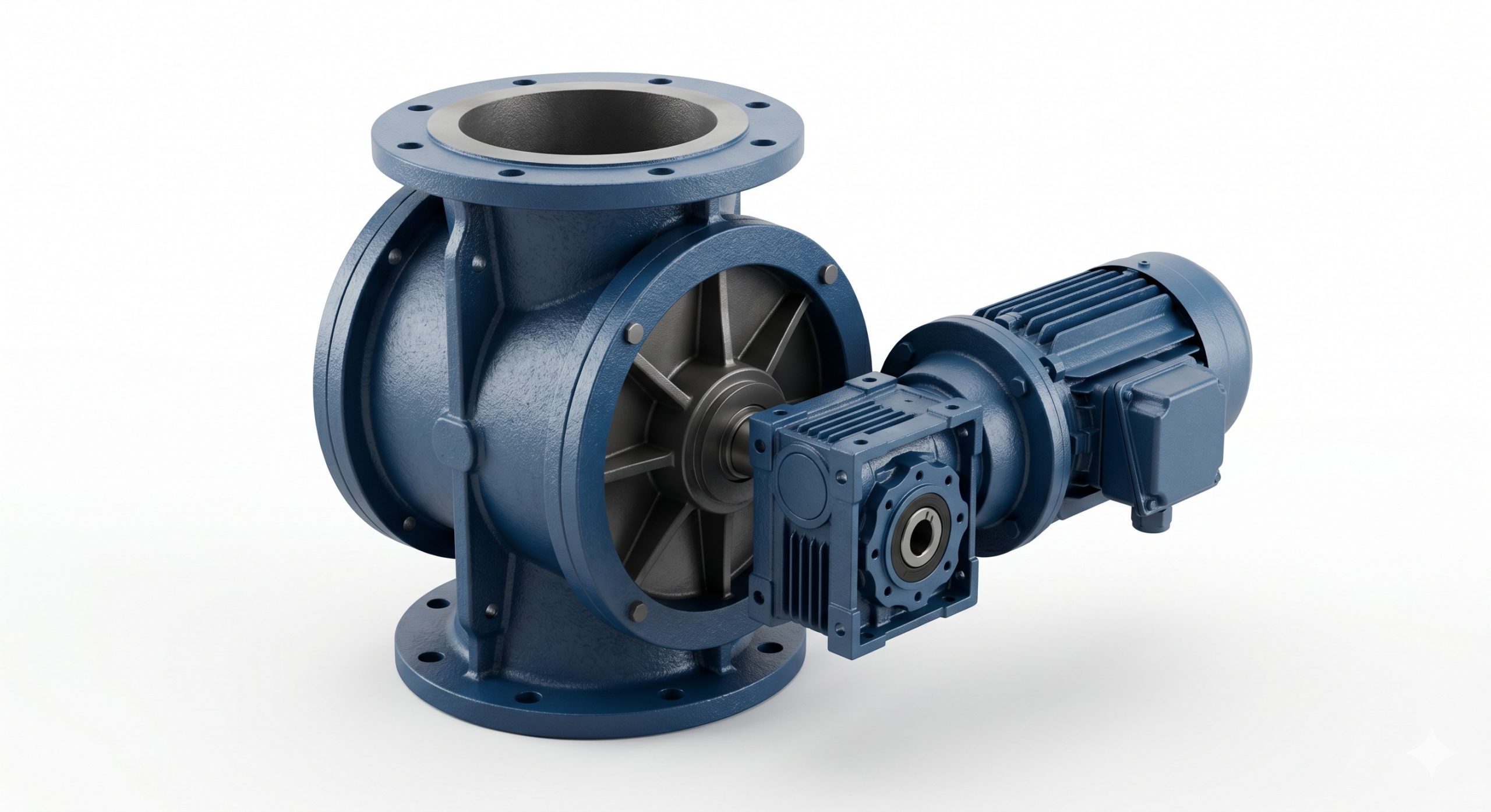 Manufacturer Supply: Doebritz Carbon Steel Painted Airlock Feeder | Heavy-Duty Rotary Valve