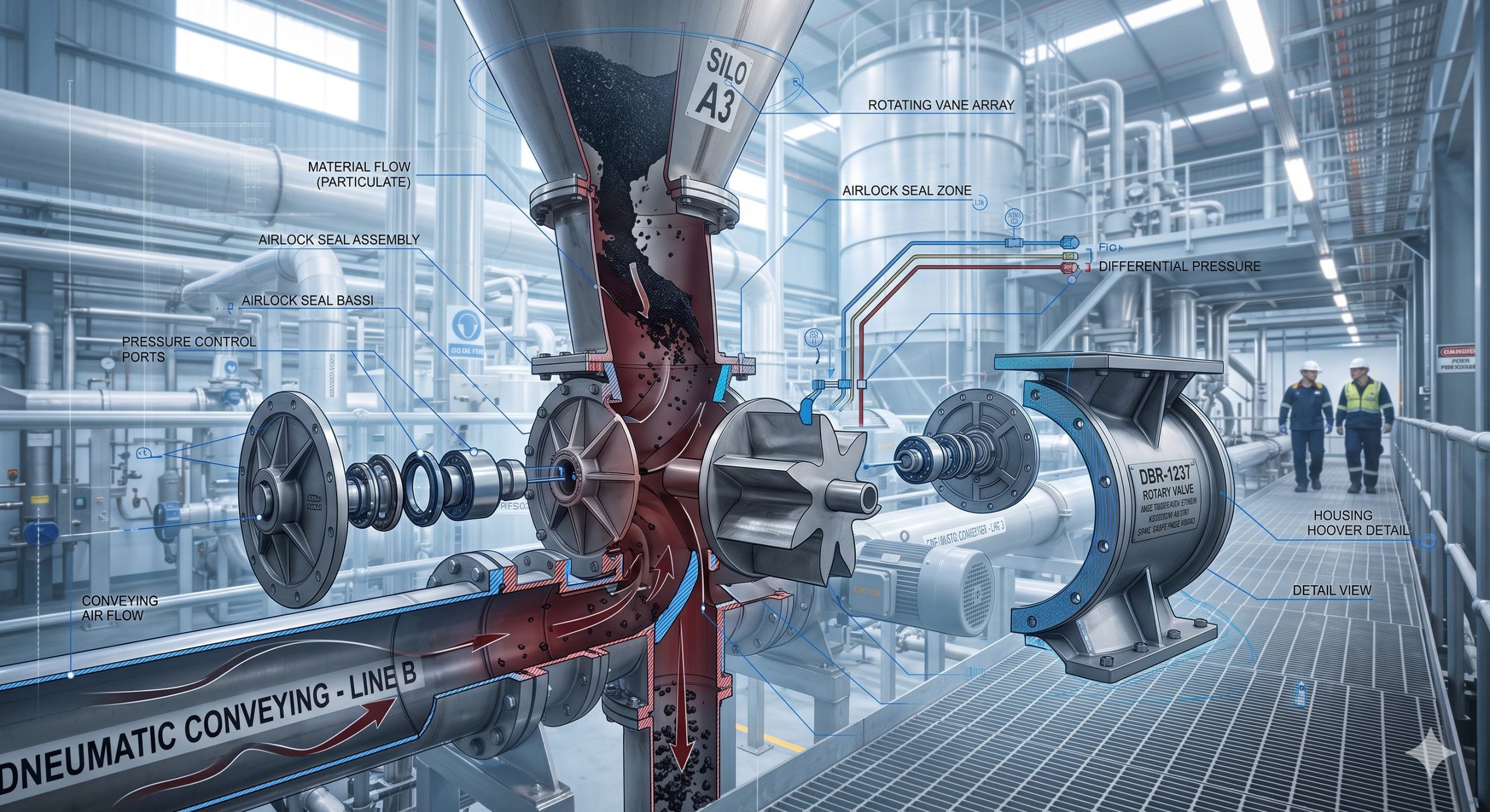 Doebritz DBR-1237 Quick-Release Rotary Valve: Cast Iron / Stainless Steel | Minimal Air Leakage (0.1-0.2mm) scenario 2