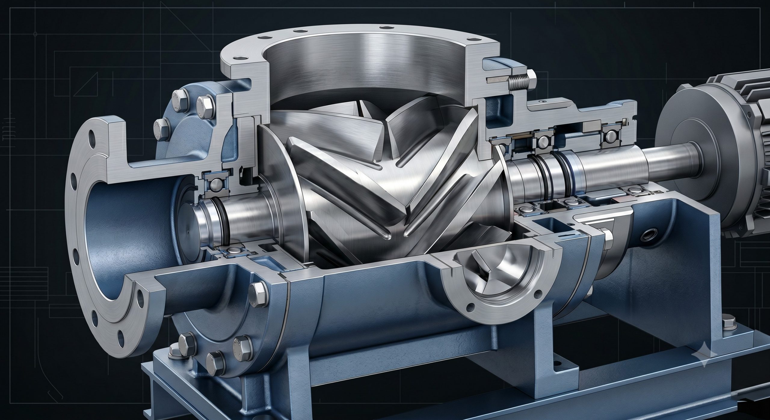 FDA Compliance in Material Handling: Quick-Clean and Demountable Coffee Quick-release rotary valve details