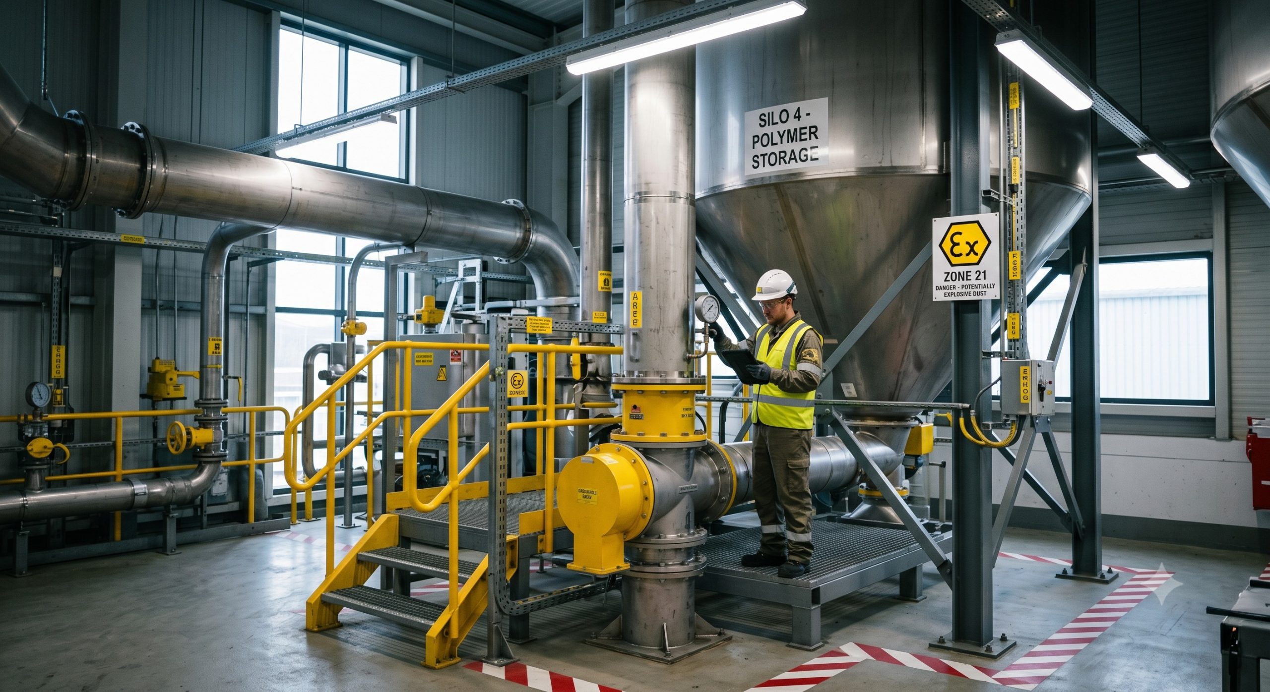 Doebritz PTFE Star discharge valve | Heavy-Duty Rotary Airlock Valve with PTFE Lining & ATEX Certification scenario 1