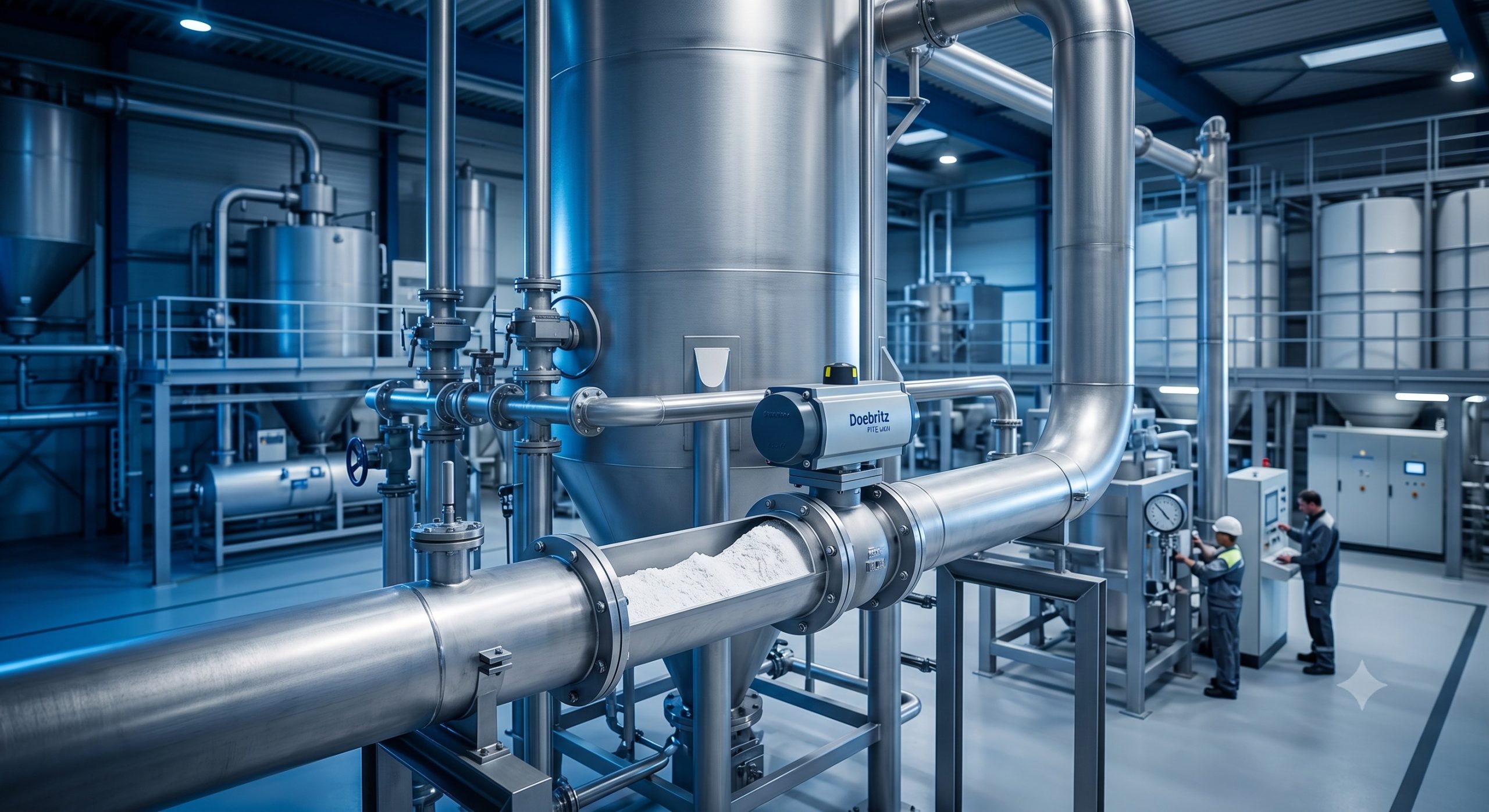Manufacturer Supply: Doebritz PTFE Quick-release Airlock Valve | Heavy-Duty Rotary Valve for Corrosive Bulk Solids scenario 1
