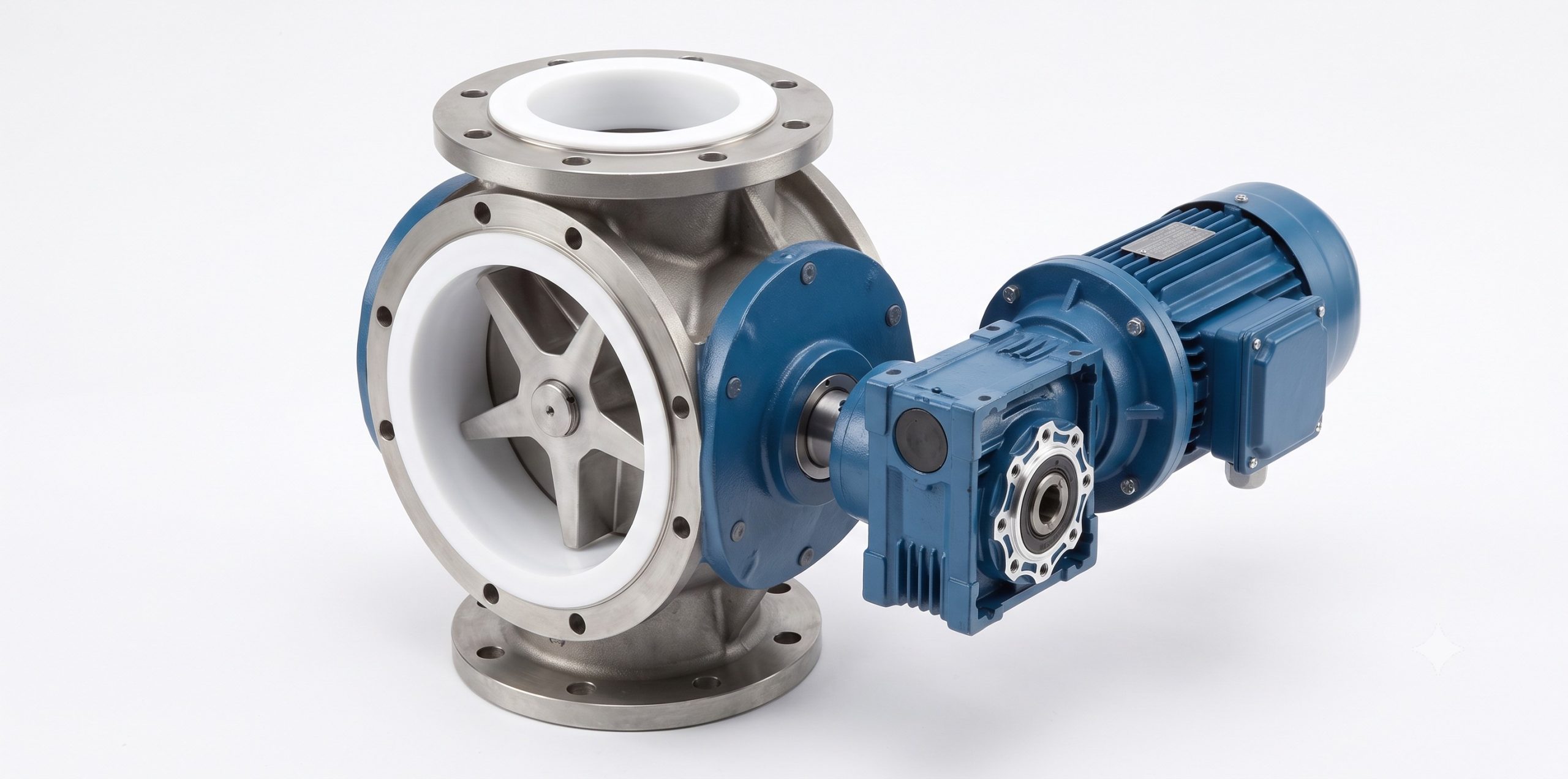 Doebritz PTFE Star discharge valve | Heavy-Duty Rotary Airlock Valve with PTFE Lining & ATEX Certification