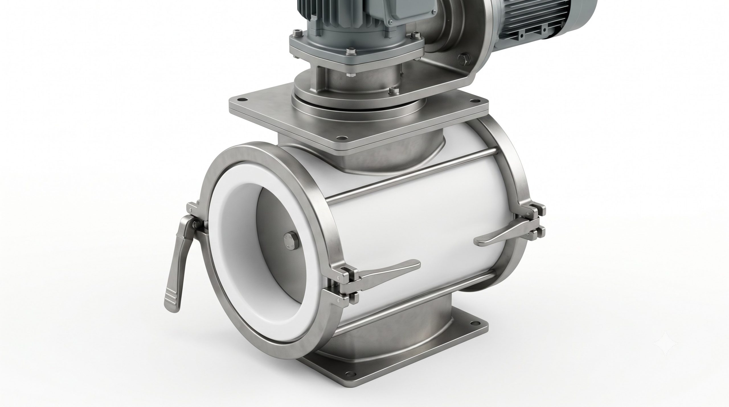 Manufacturer Supply: Doebritz PTFE Quick-release Airlock Valve | Heavy-Duty Rotary Valve for Corrosive Bulk Solids