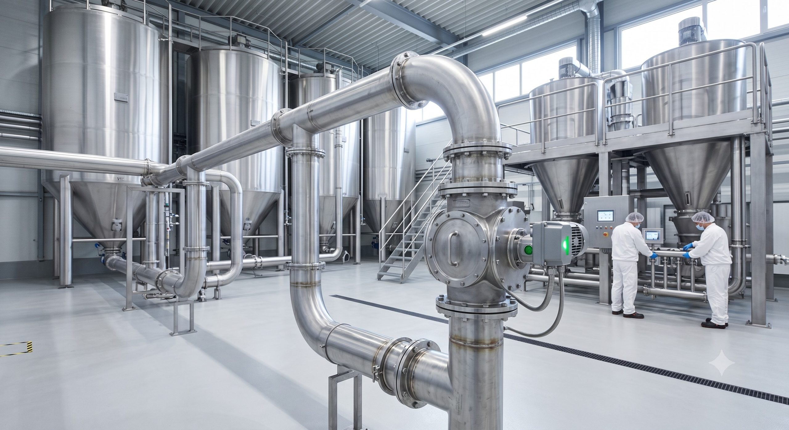 FDA Compliance in Material Handling: Quick-Clean and Demountable PE Star Discharge Valve details