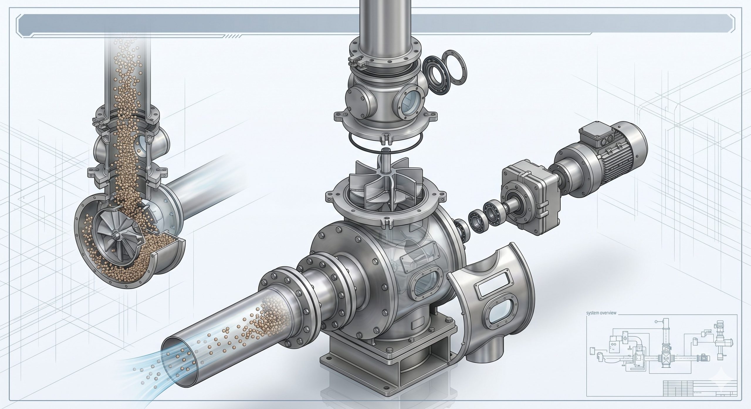 Quick-Clean Demountable Valve: Doebritz Biscuits Quick-release rotary valve | Sanitary Processing Standard scenario 2