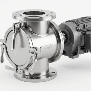 Quick-Clean Demountable Valve: Doebritz Chocolate Quick-release airlock valve | Sanitary Processing Standard with ATEX Ready Option