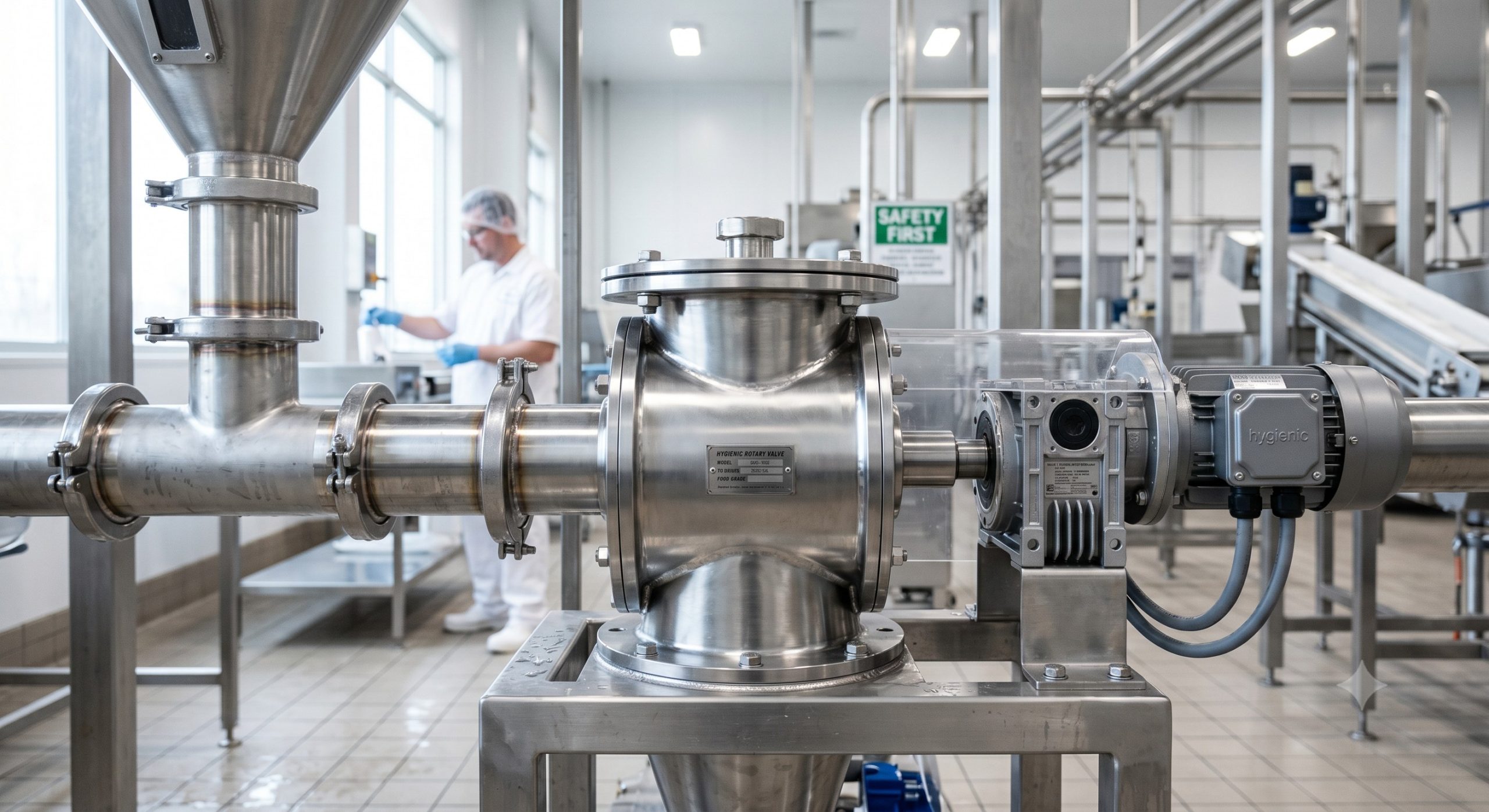 FDA Compliance in Material Handling: Quick-Clean and Demountable Doebritz Starch Quick-release rotary valve details