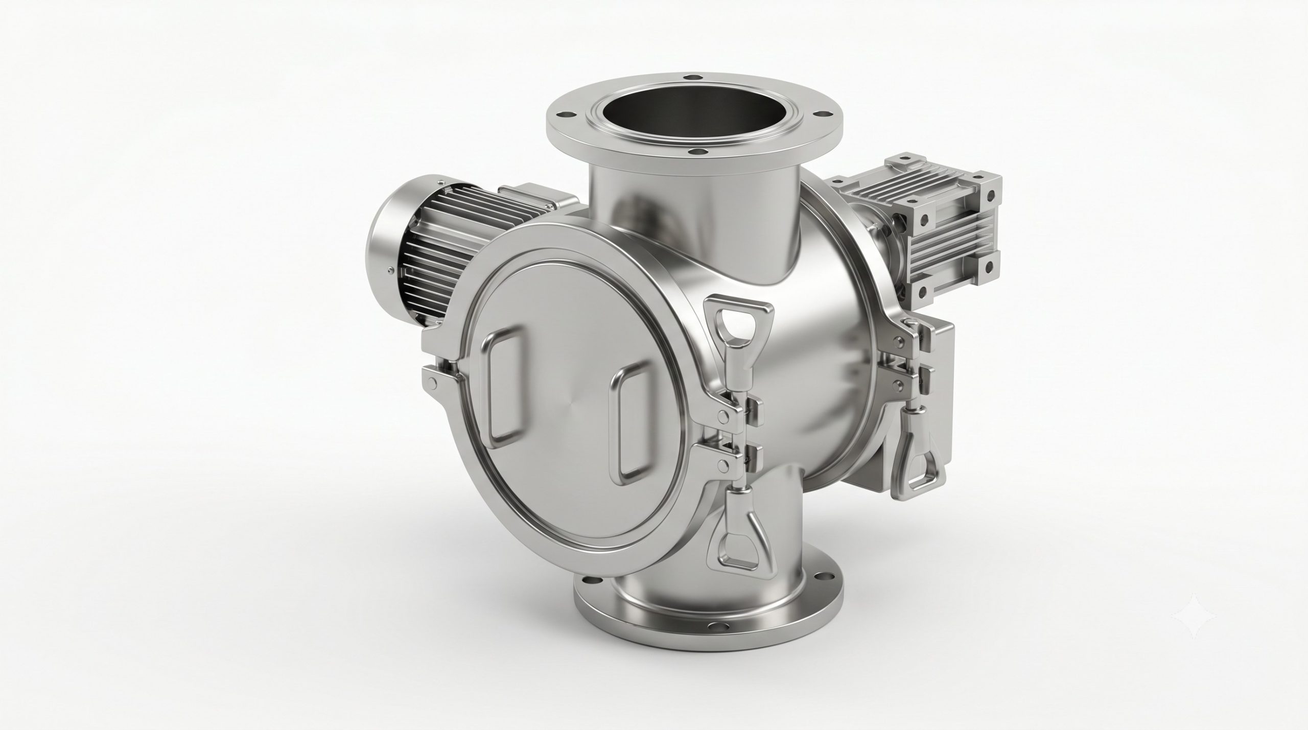 Quick-Clean Demountable Valve: Doebritz PE Quick-release airlock valve | Sanitary Processing Standard